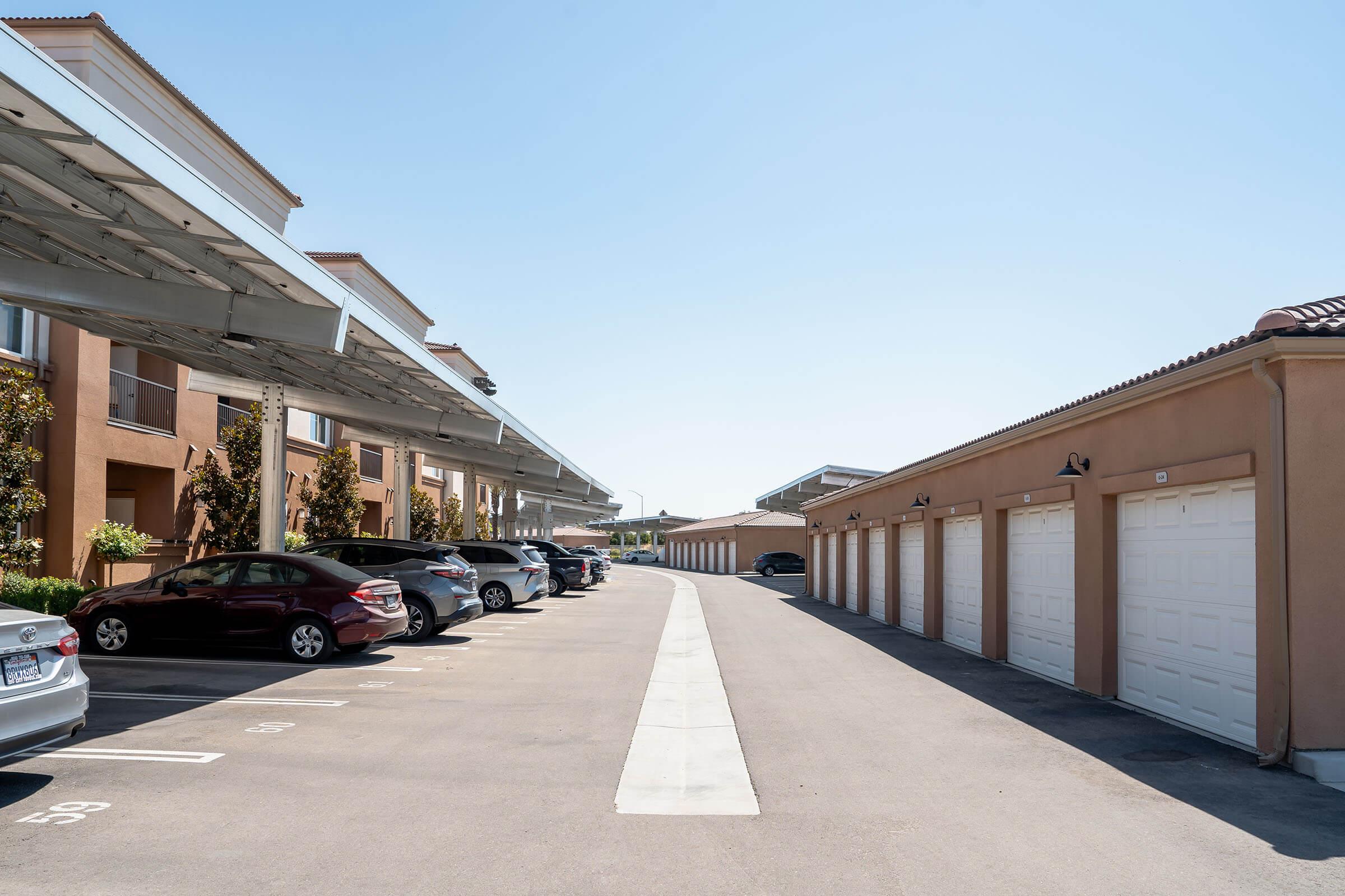 a road with a building in the background