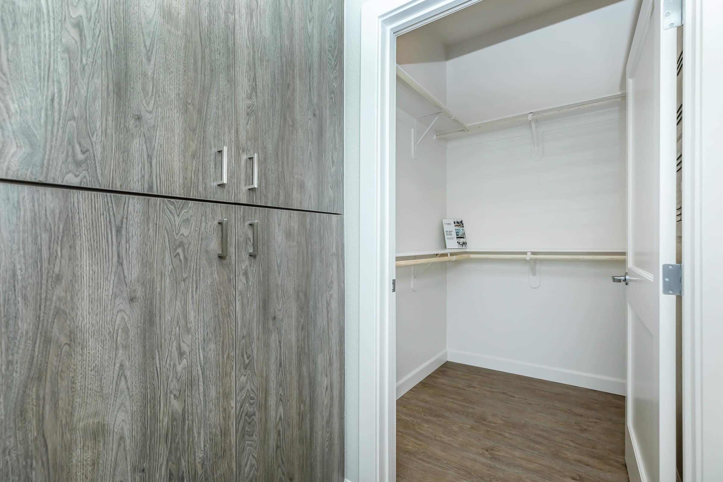 SPACIOUS WALK-IN CLOSETS CAN BE YOURS