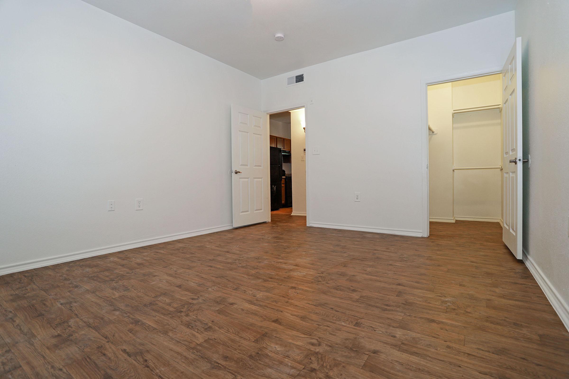 a room with a wooden floor