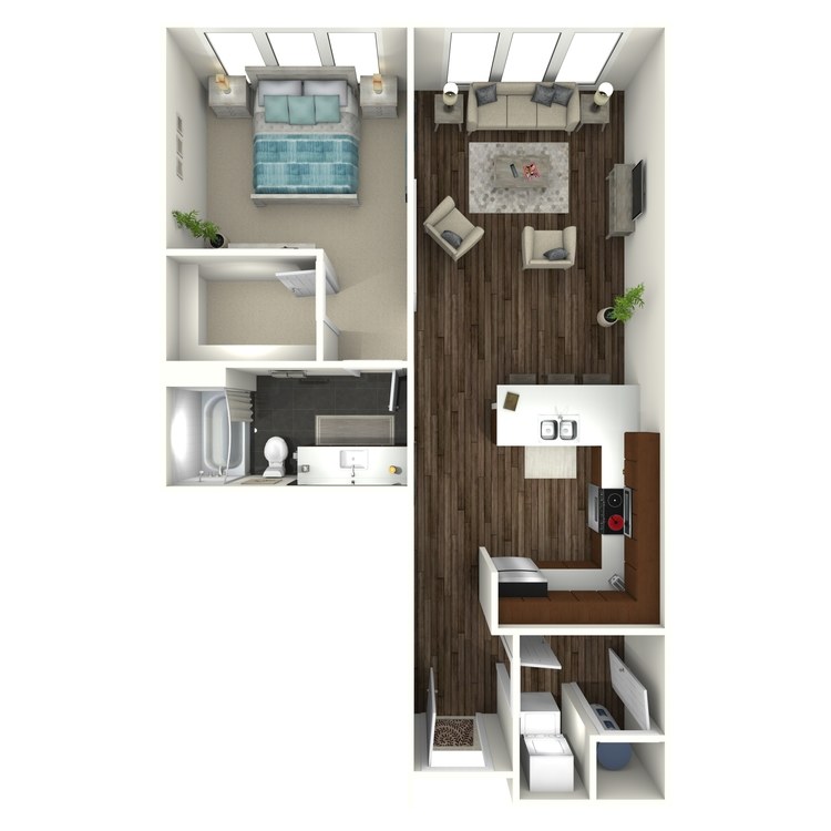 Floor plan image of 1B5 Midtown Select
