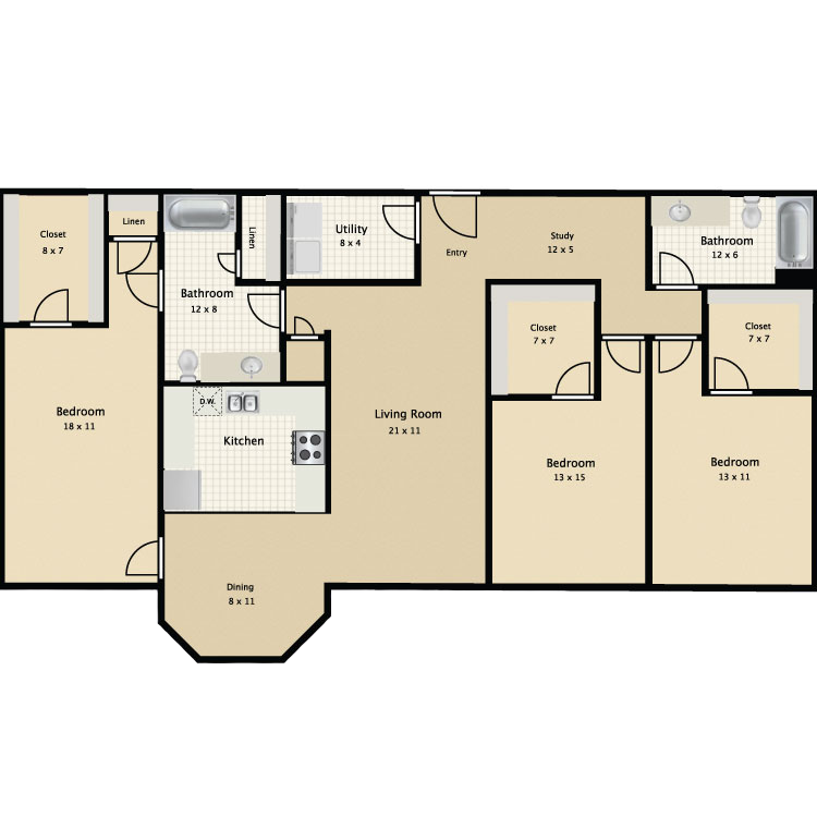 Floor plan image of C1
