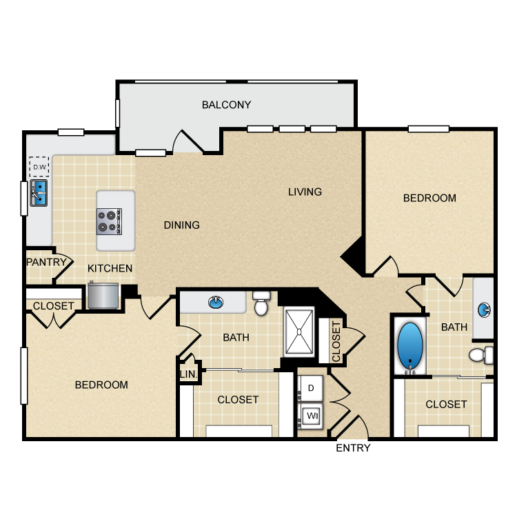 Floor plan image of B2