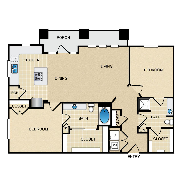 Floor plan image of B2A