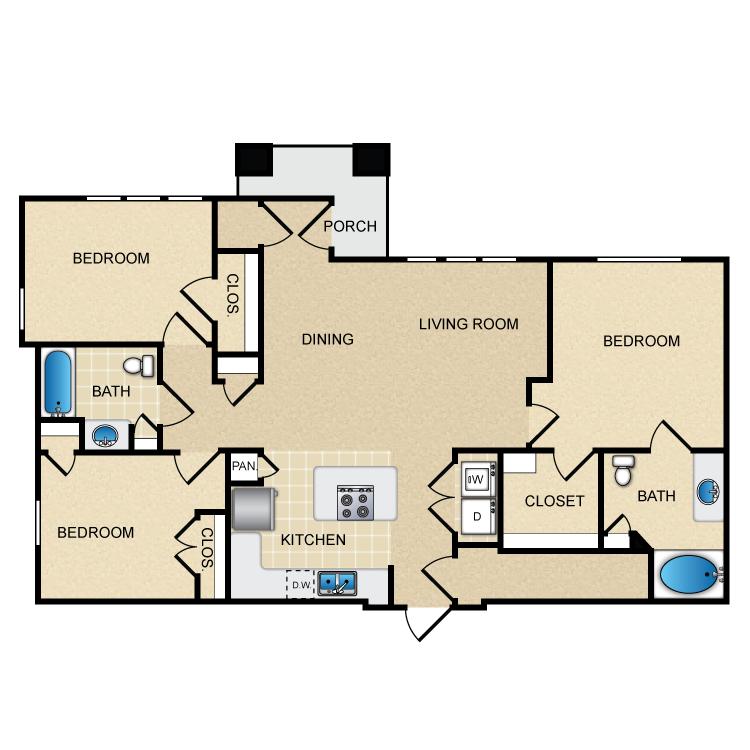 Floor plan image of C1A
