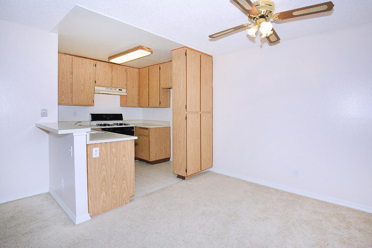 a kitchen with a stove and a refrigerator