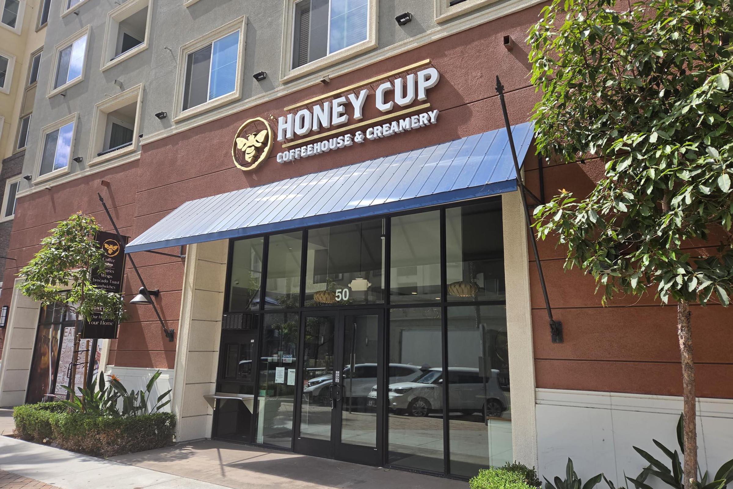 Experience the perfect blend of relaxation and community at Honey Cup, where delicious coffee and delectable treats await just steps from your front door.
