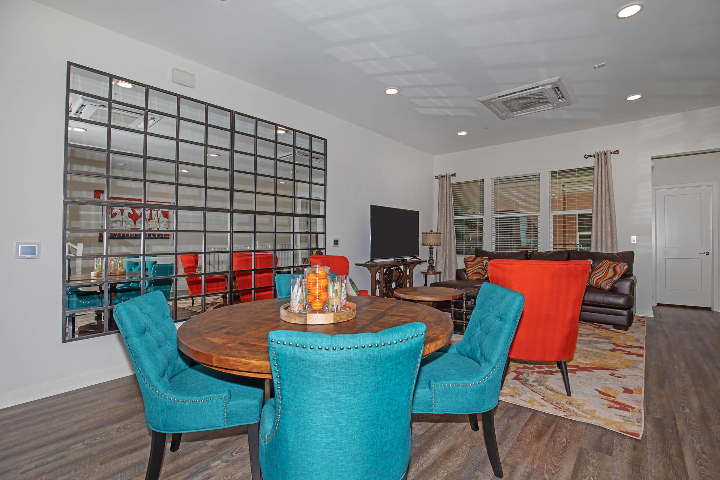 dining room and living room with wooden floors