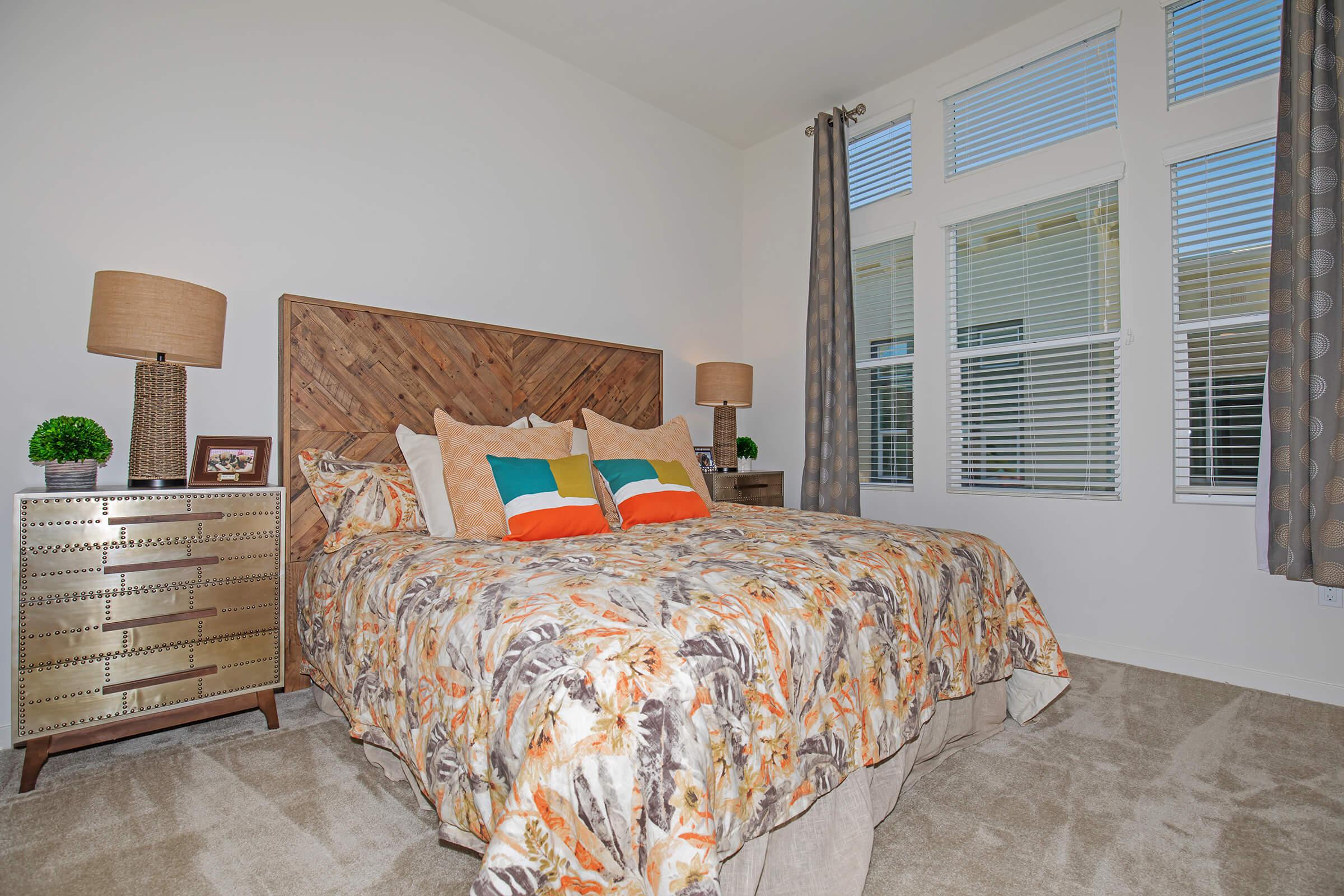 carpeted bedroom