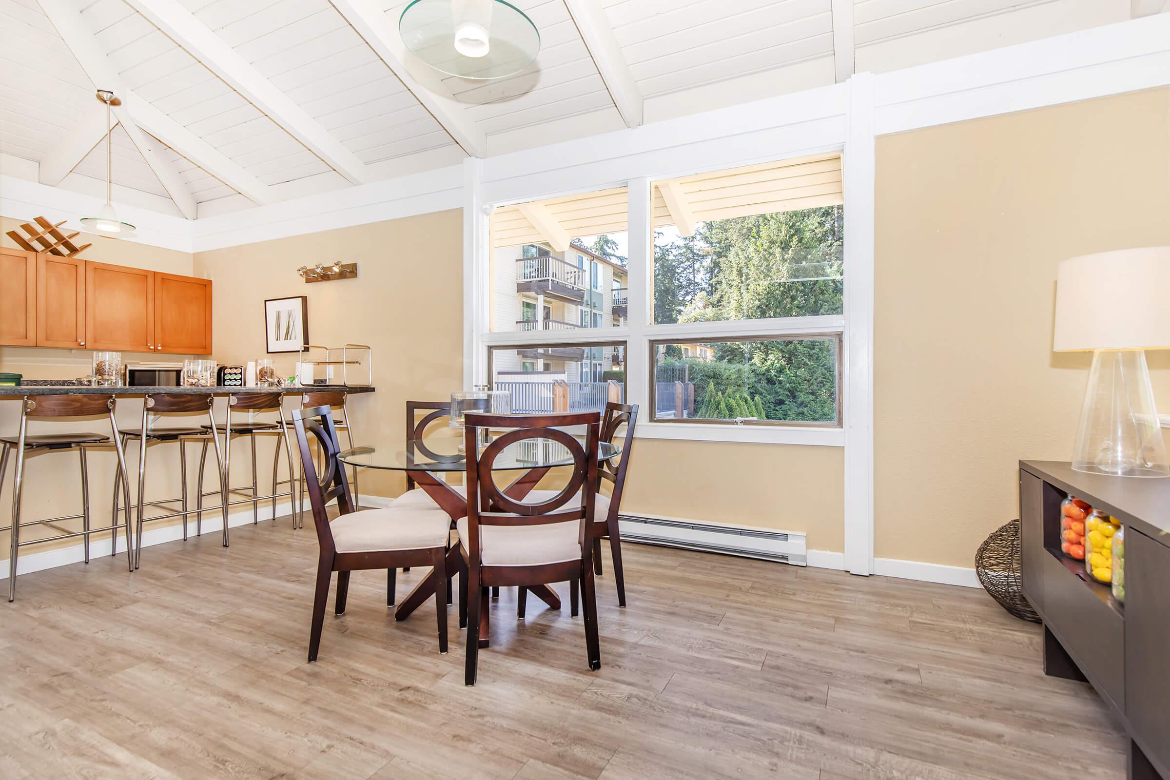 a dining room table