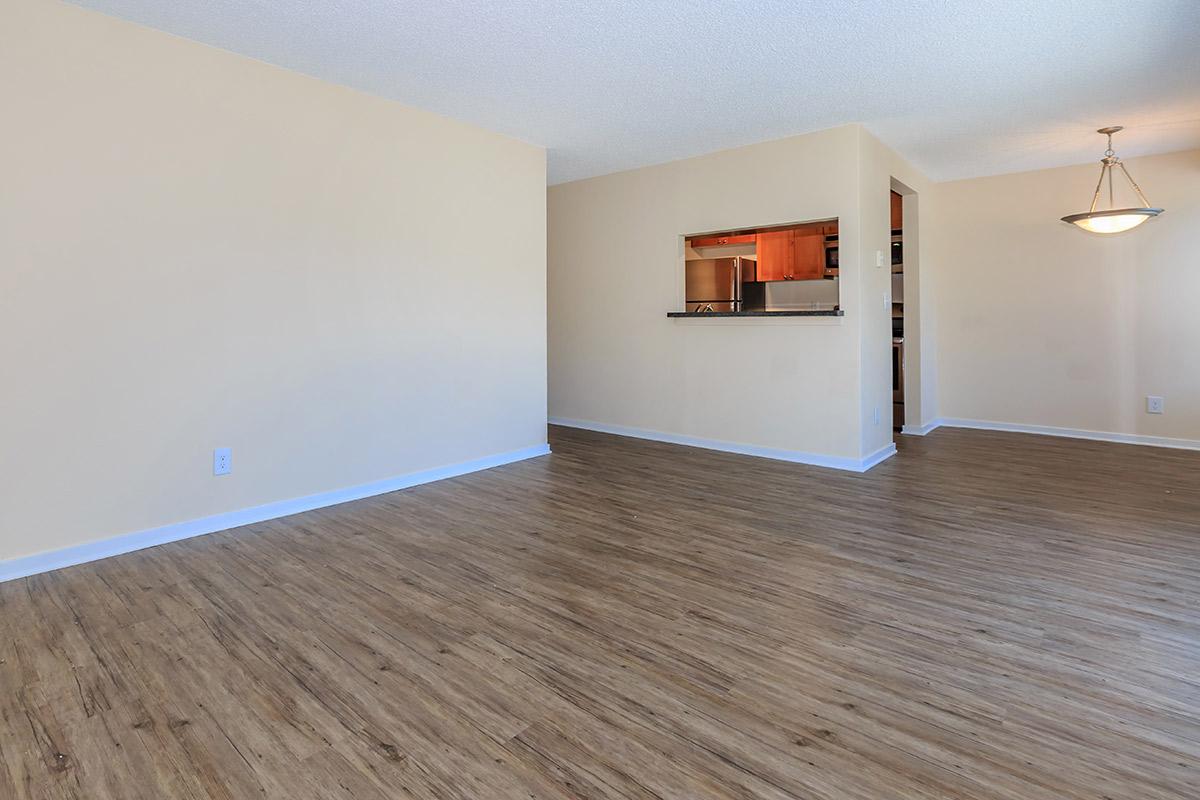 a room with a wood floor