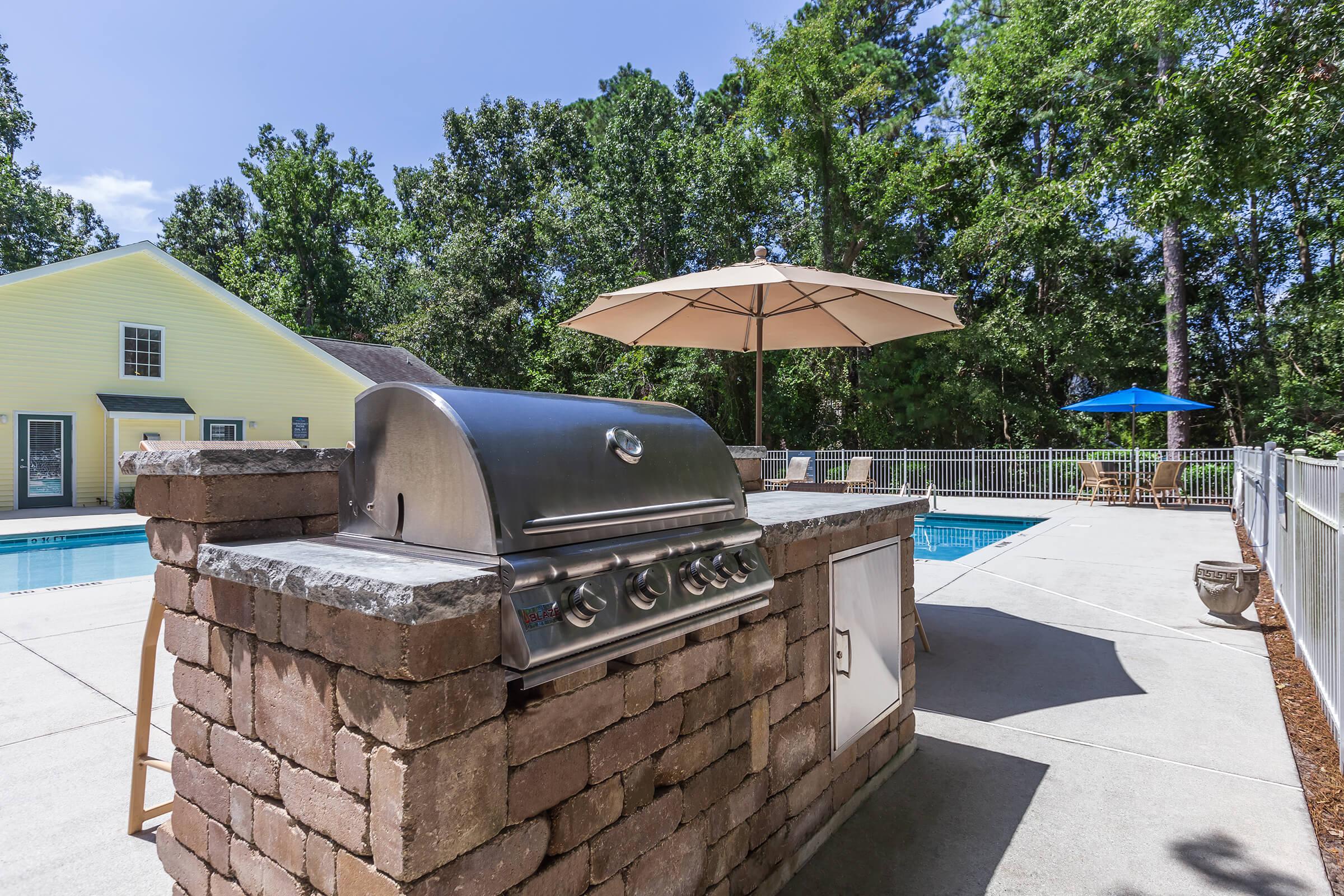 Grill up some delicious meals at Tesla Park in Wilmington, North Carolina.
