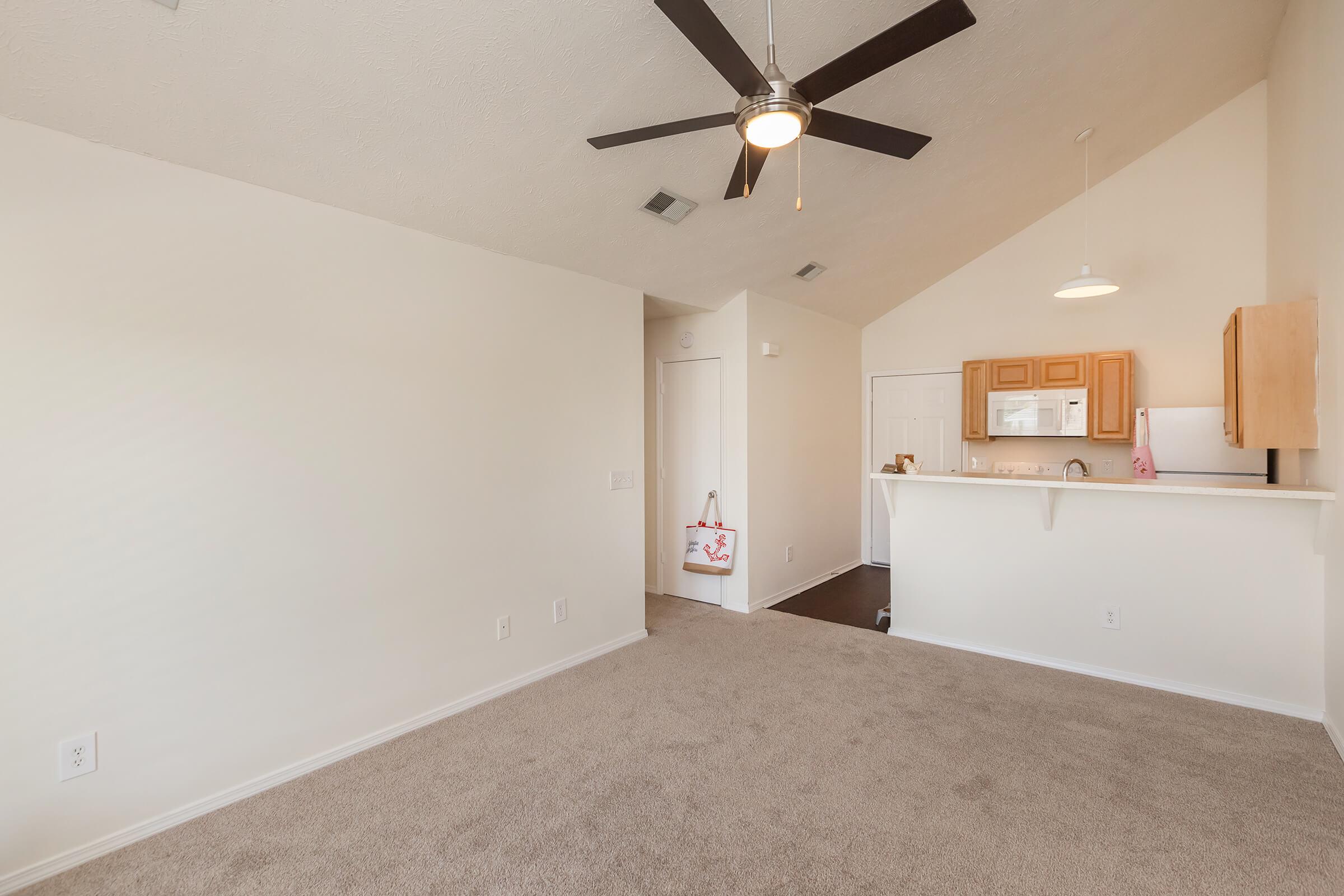 Open floor plans at Tesla Park in Wilmington, North Carolina.