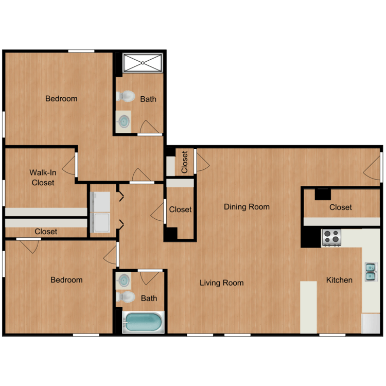Floor plan image of B2