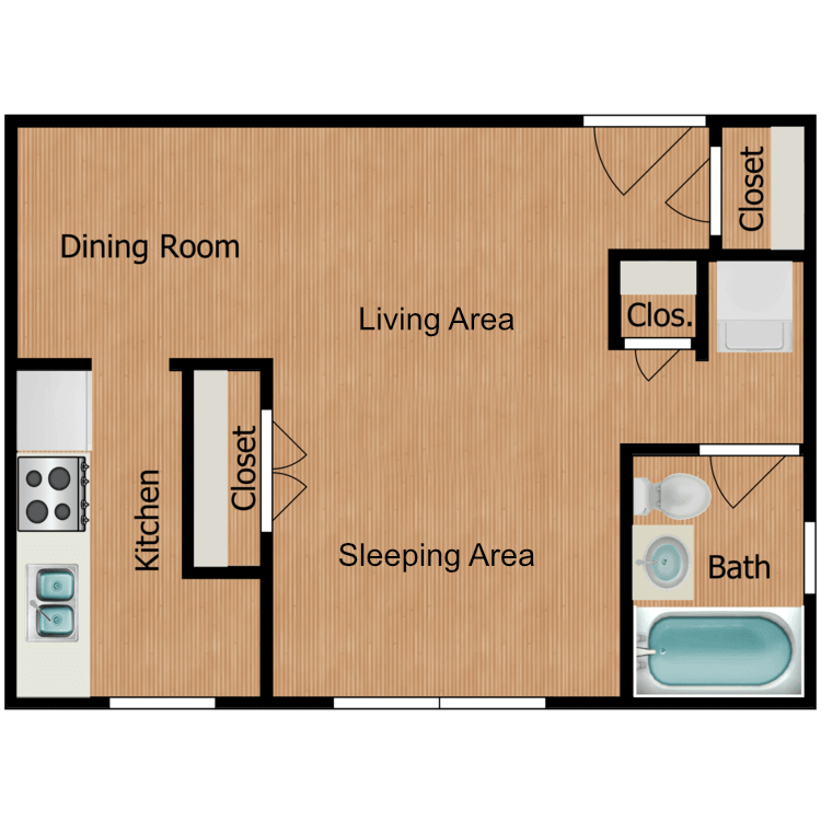 Floor plan image of Studio