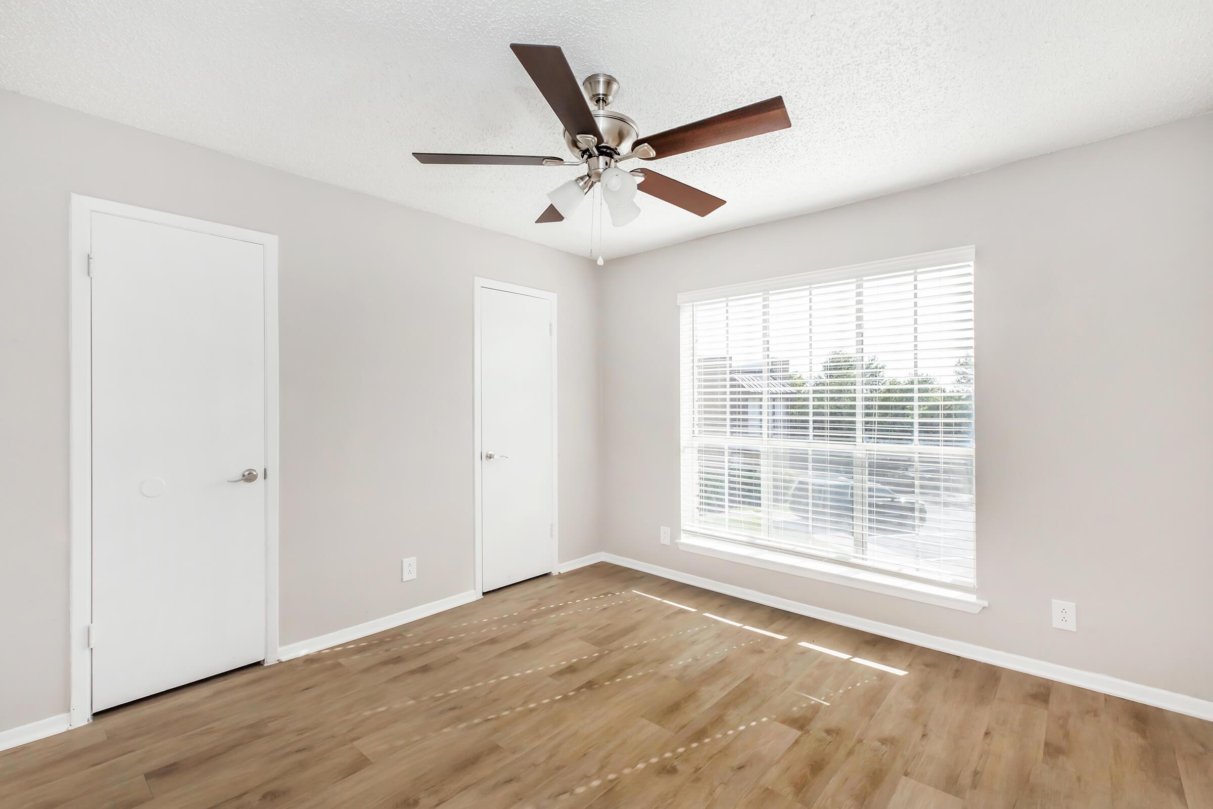 a room with a wooden floor