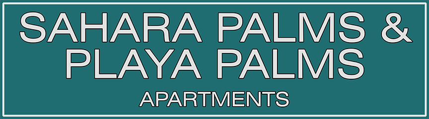 Sahara and Playa Palms Apartments Promotional Logo