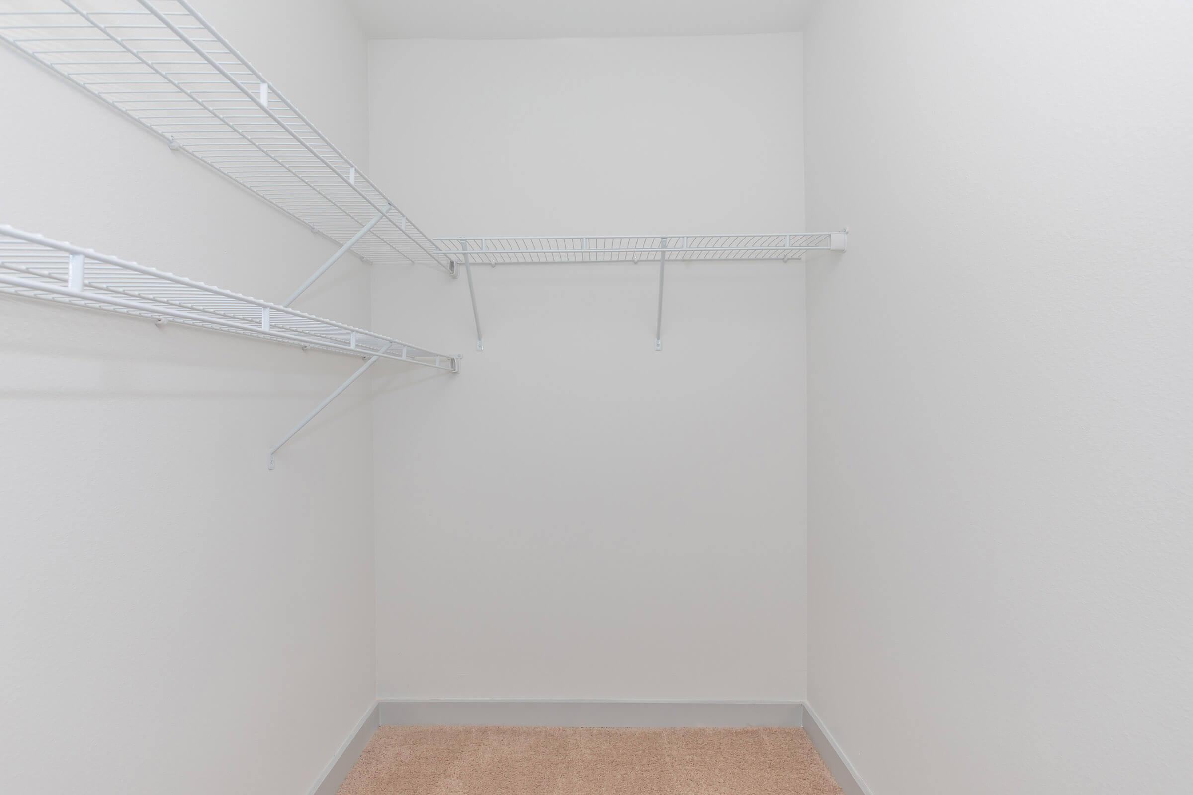 EXTRA SPACE IN LARGE CLOSETS