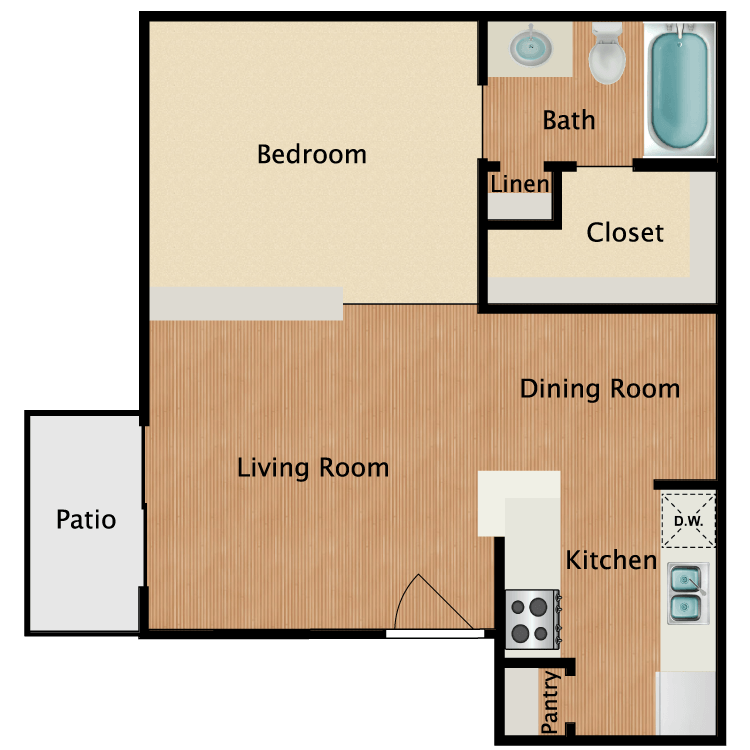 Floor plan image of A