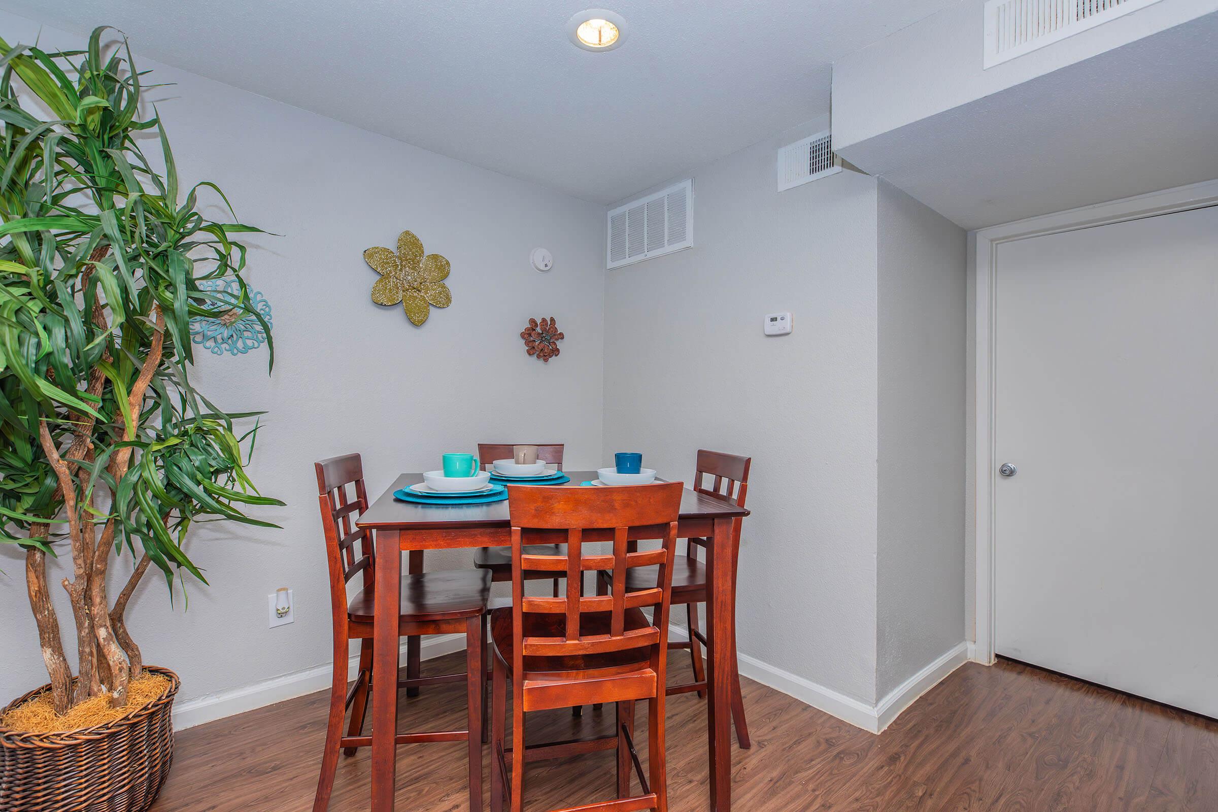 a dining room table