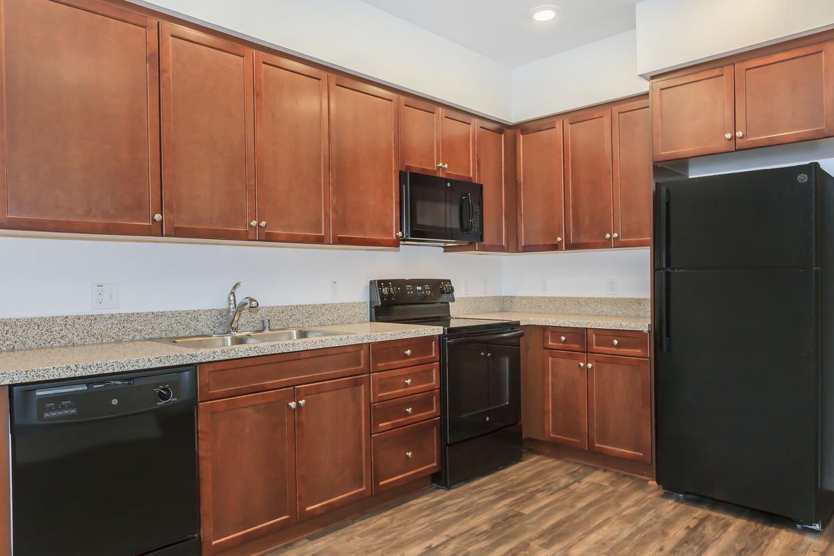 Kitchen with wooden floors