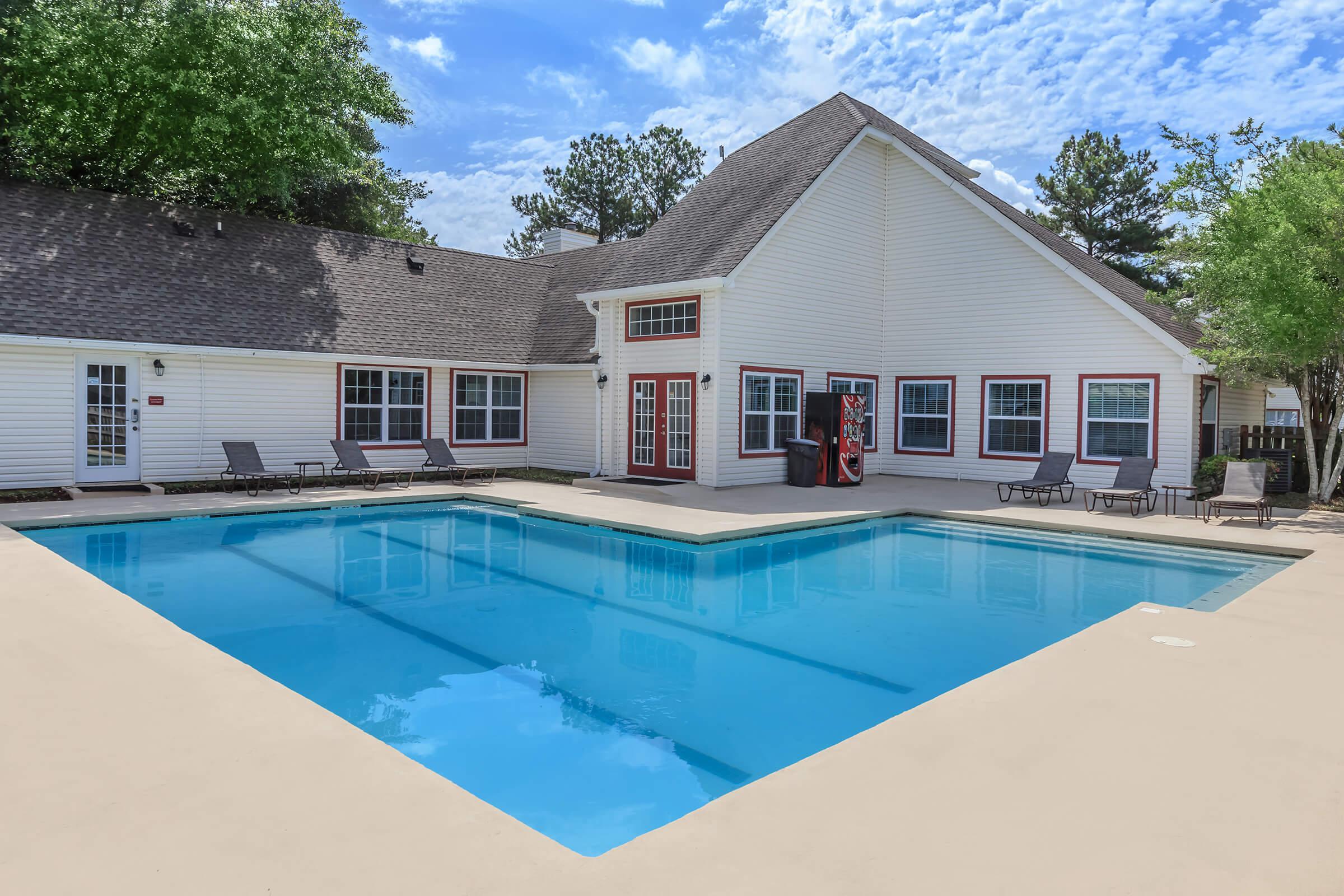 Shimmering swimming pool