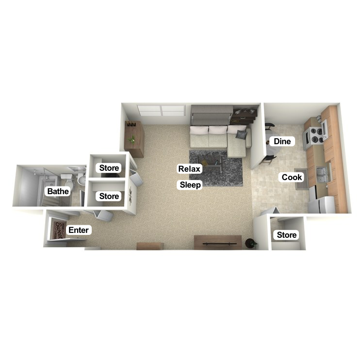 Floor plan image of The Studio