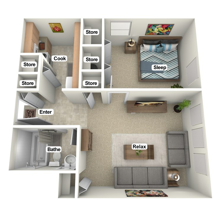 Floor plan image of Monon View