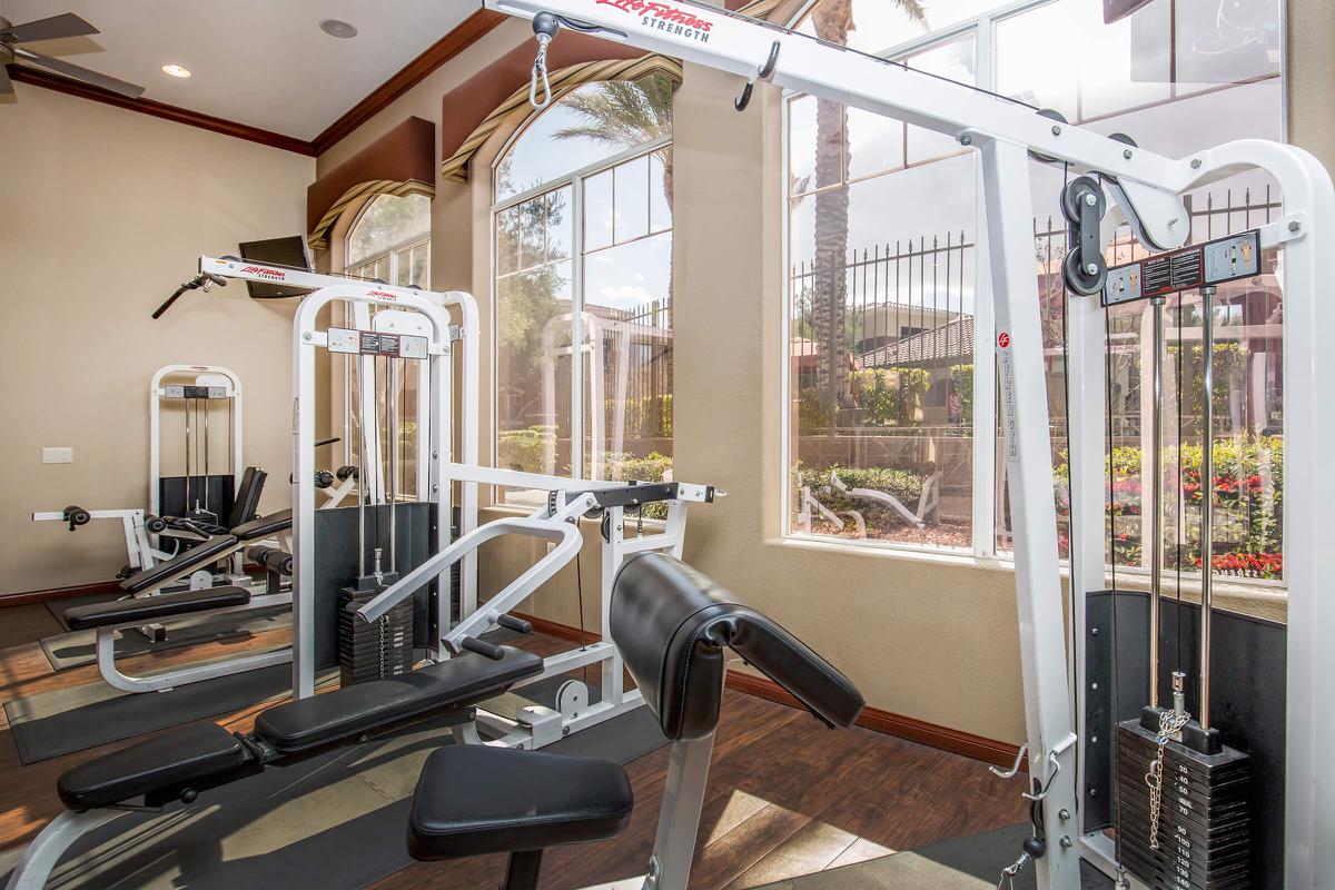 STATE-OF-THE-ART EXERCISE FACILITY AT THE FAIRWAYS AT SOUTHERN HIGHLANDS APARTMENTS IN LAS VEGAS