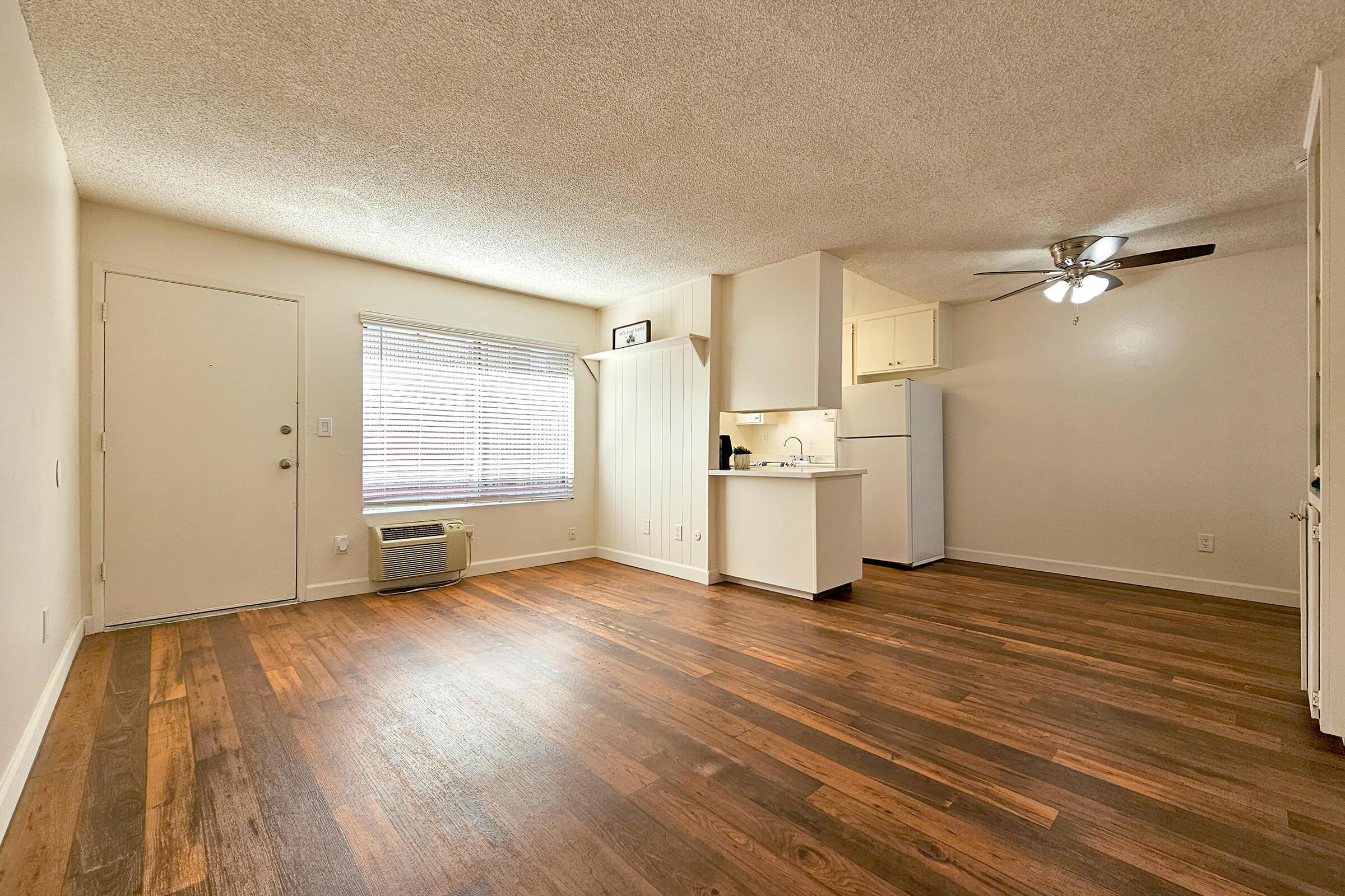 a room with a wooden floor