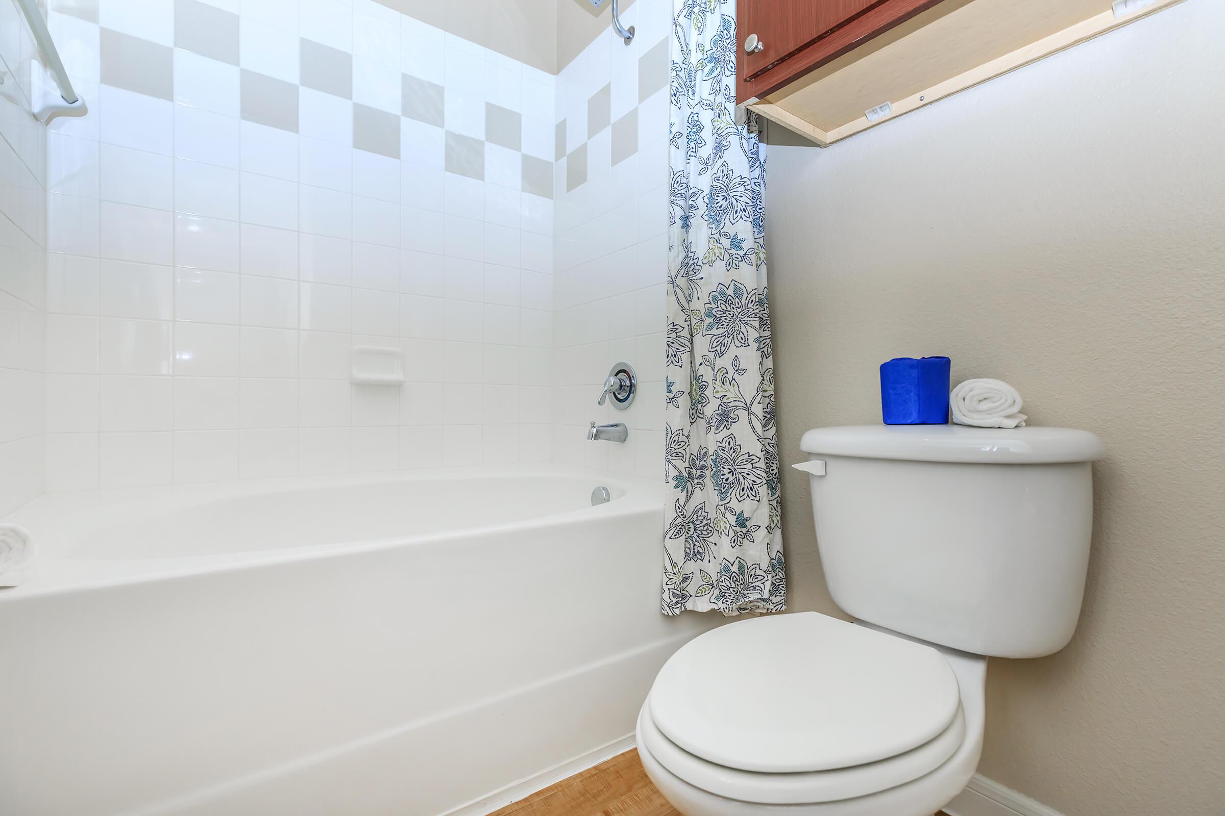 a tiled shower