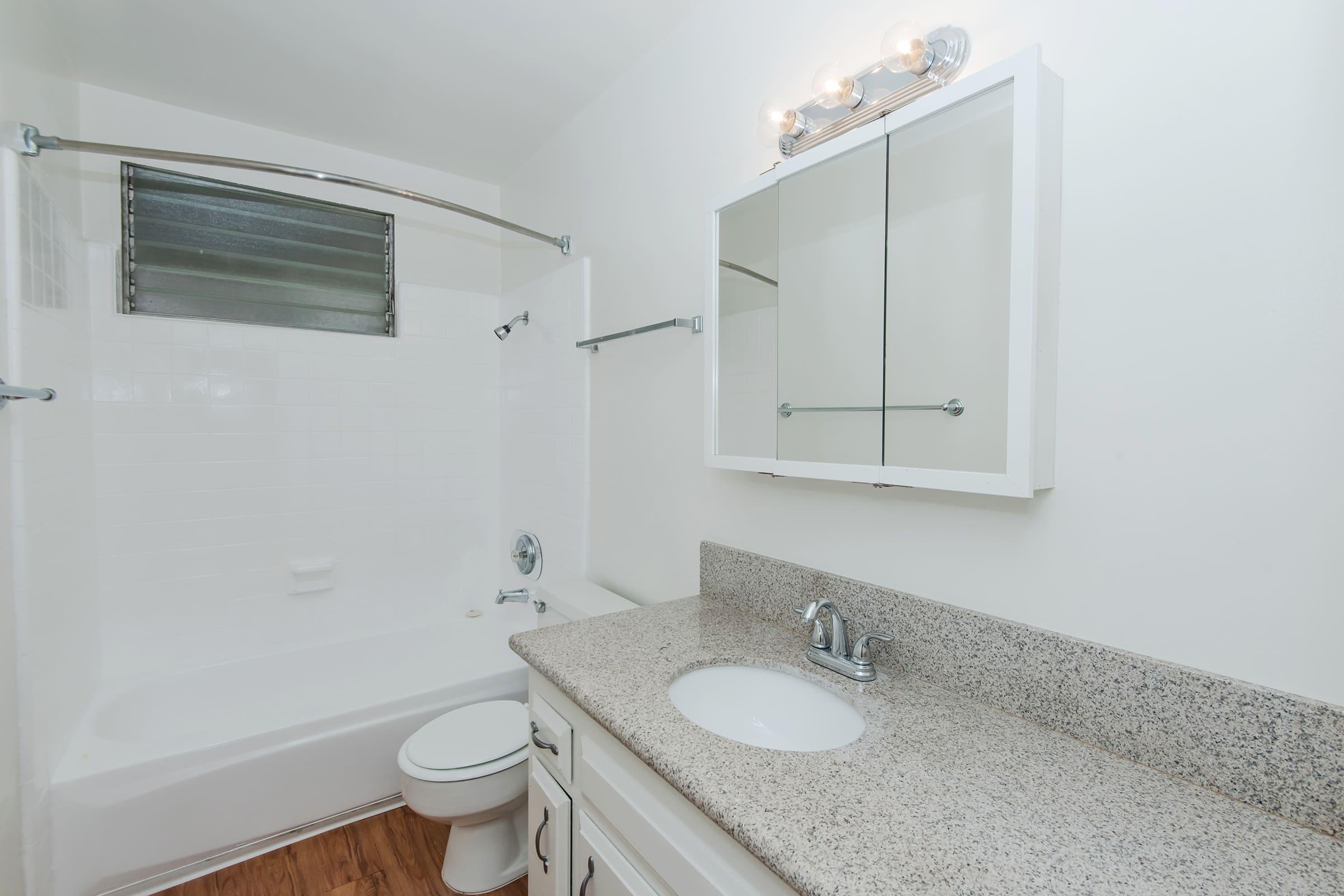 a bathroom with a shower and toilet