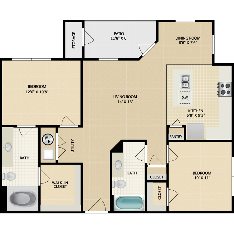 Floor plan image of B