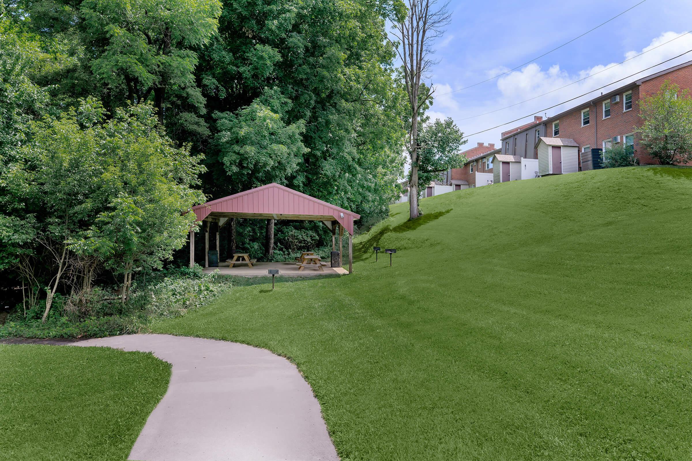 a large lawn in front of a house