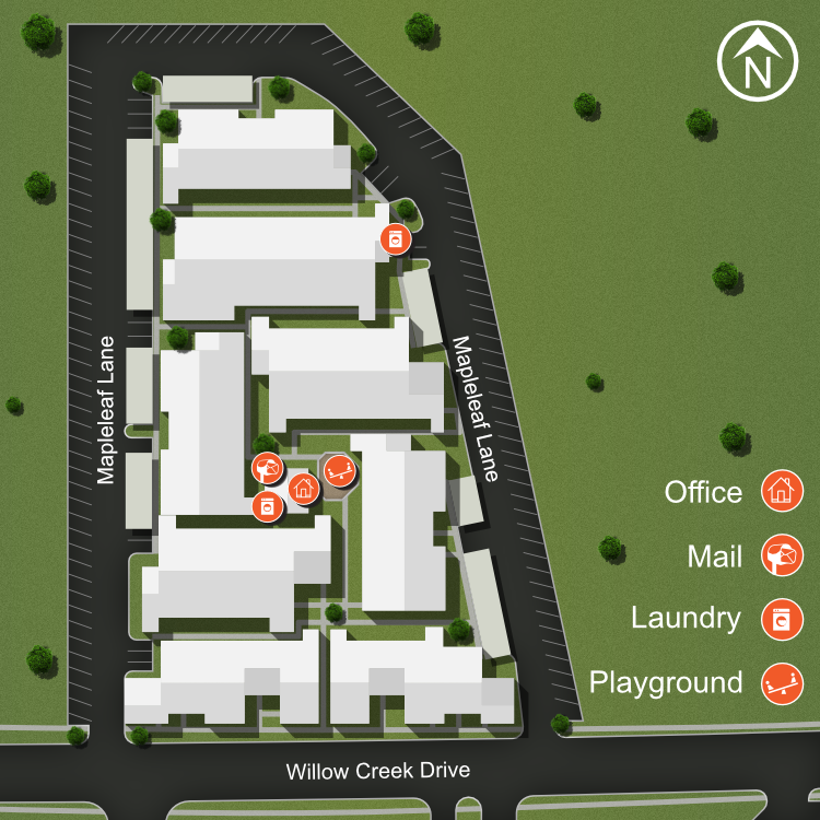 We make every effort to make our website accessible to anybody, especially those with disabilities. If you have question in terms of the relative location of an amenity or apartment home, please give us a call.