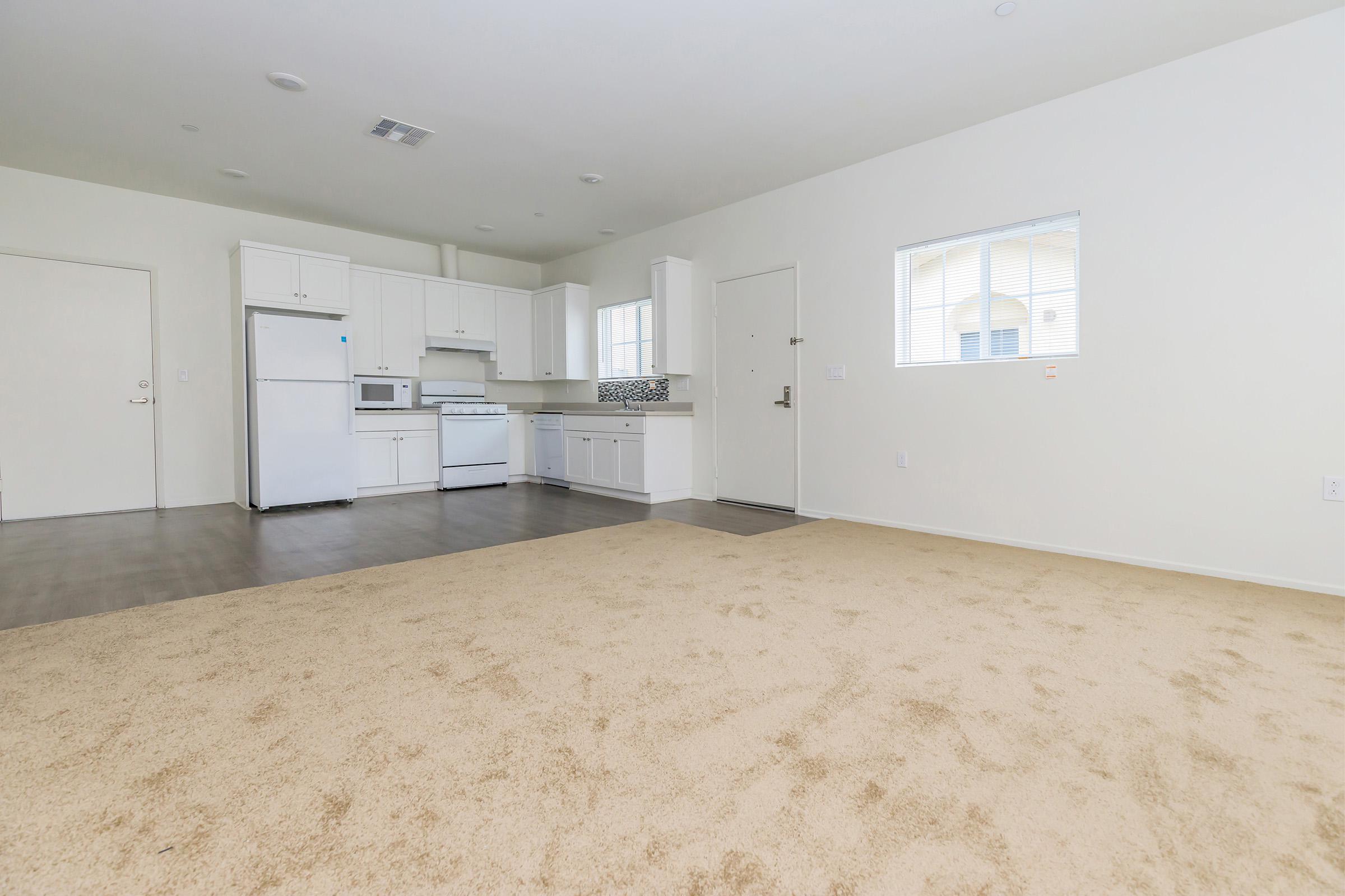 Kitchen with wooden floors