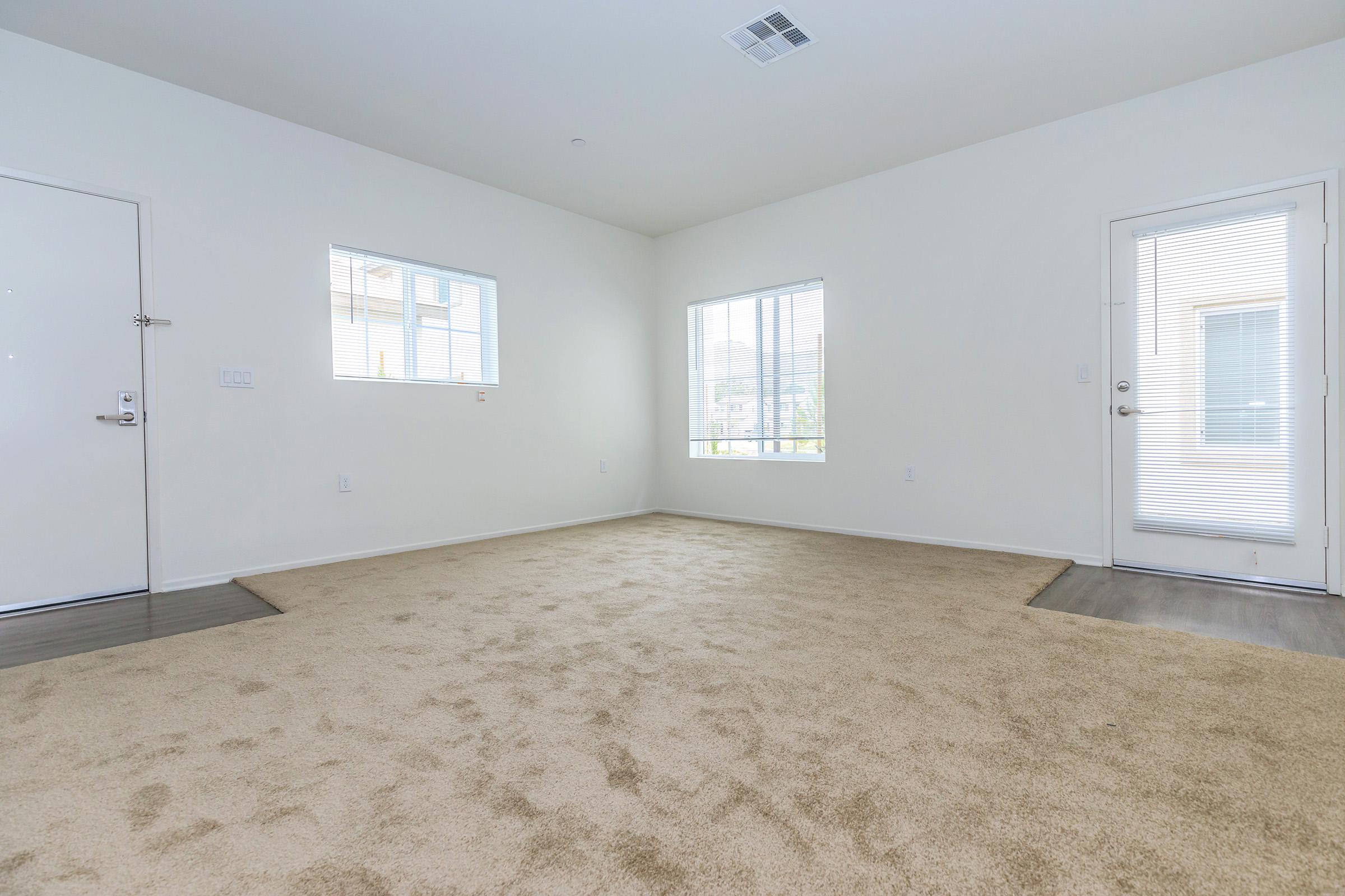 Carpeted living room