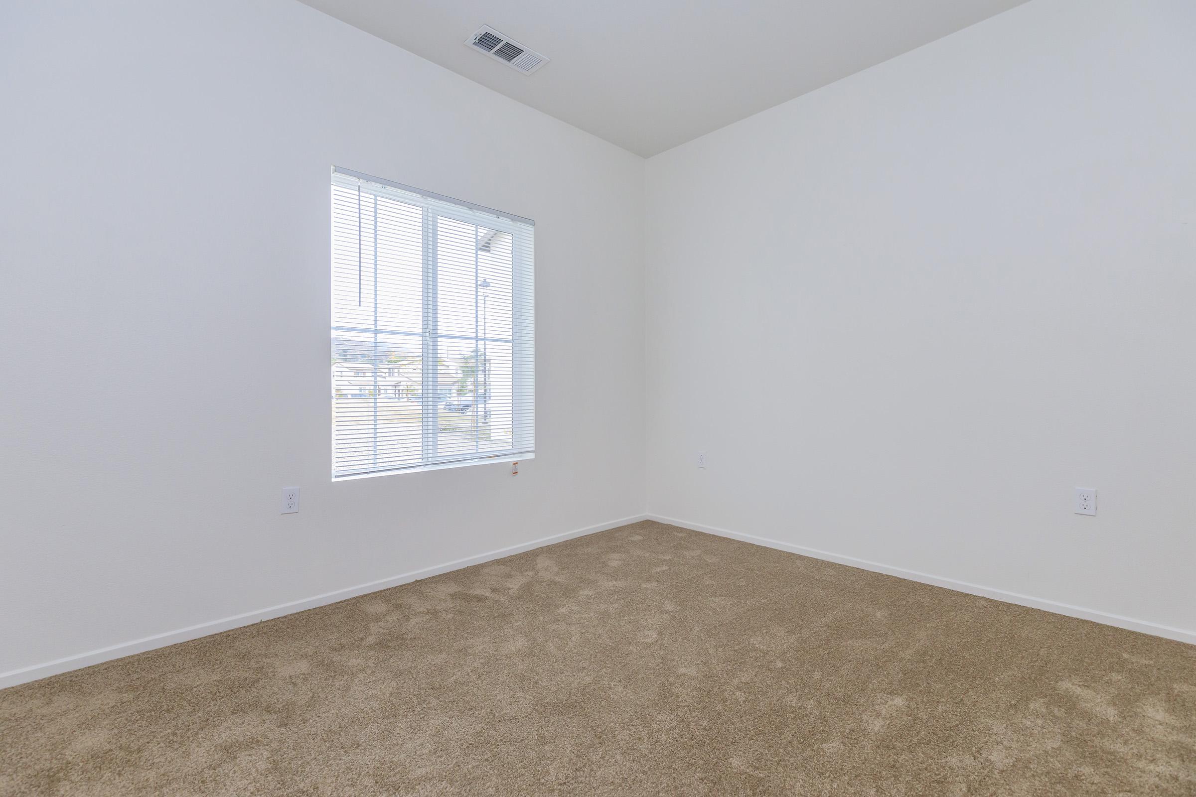 Vacant carpeted bedroom