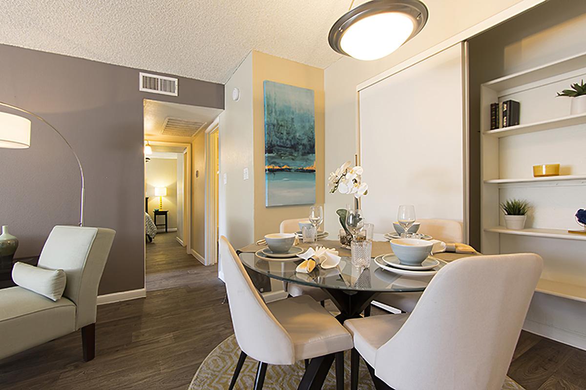 Dining Area with Storage - Coral Point Apartments - Mesa - Arizona