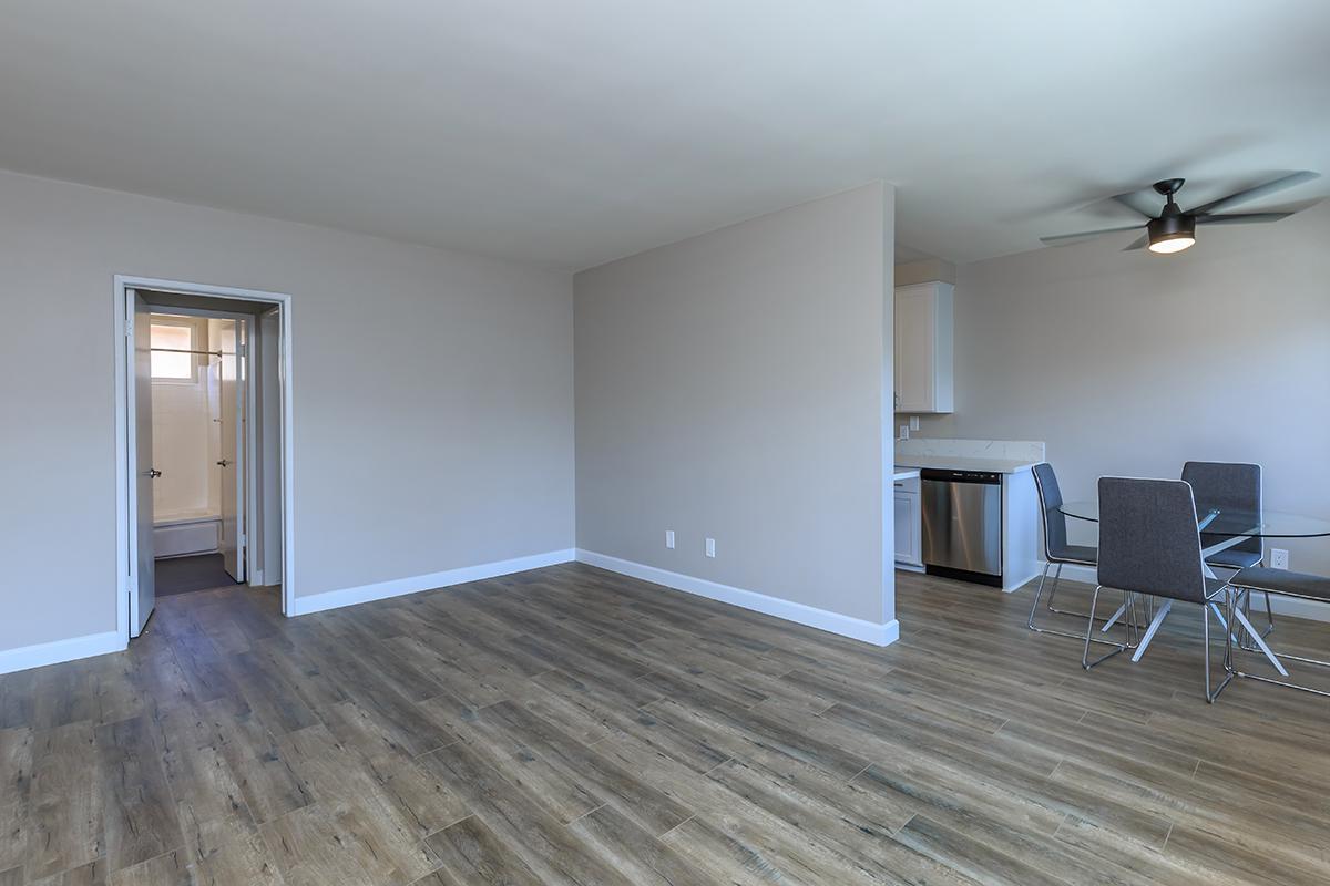 You will love the wood-like flooring  and ceiling fans in our one bed one bath C floor plan here at Flats on Elk