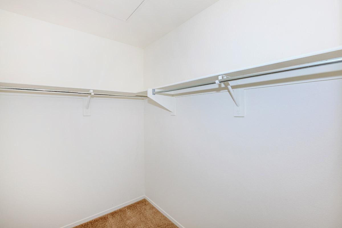 Unfurnished walk-in closet