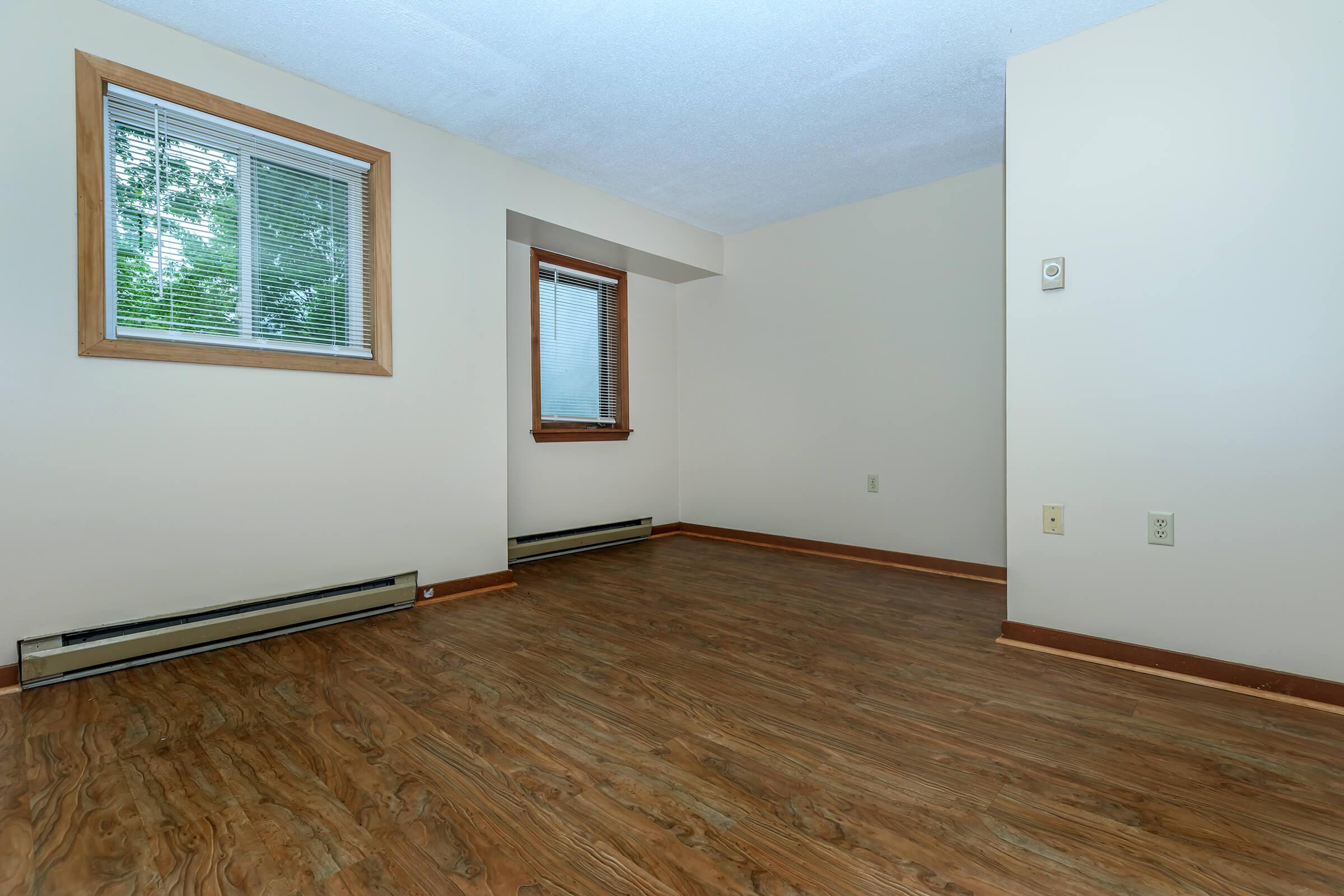 a room with a wooden floor