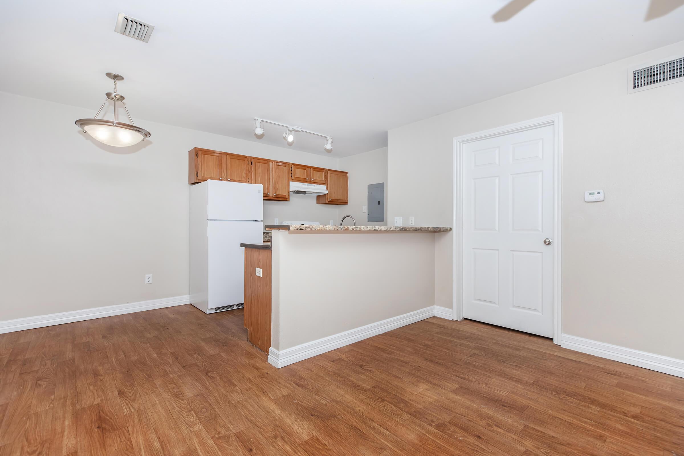 a room with a wooden floor