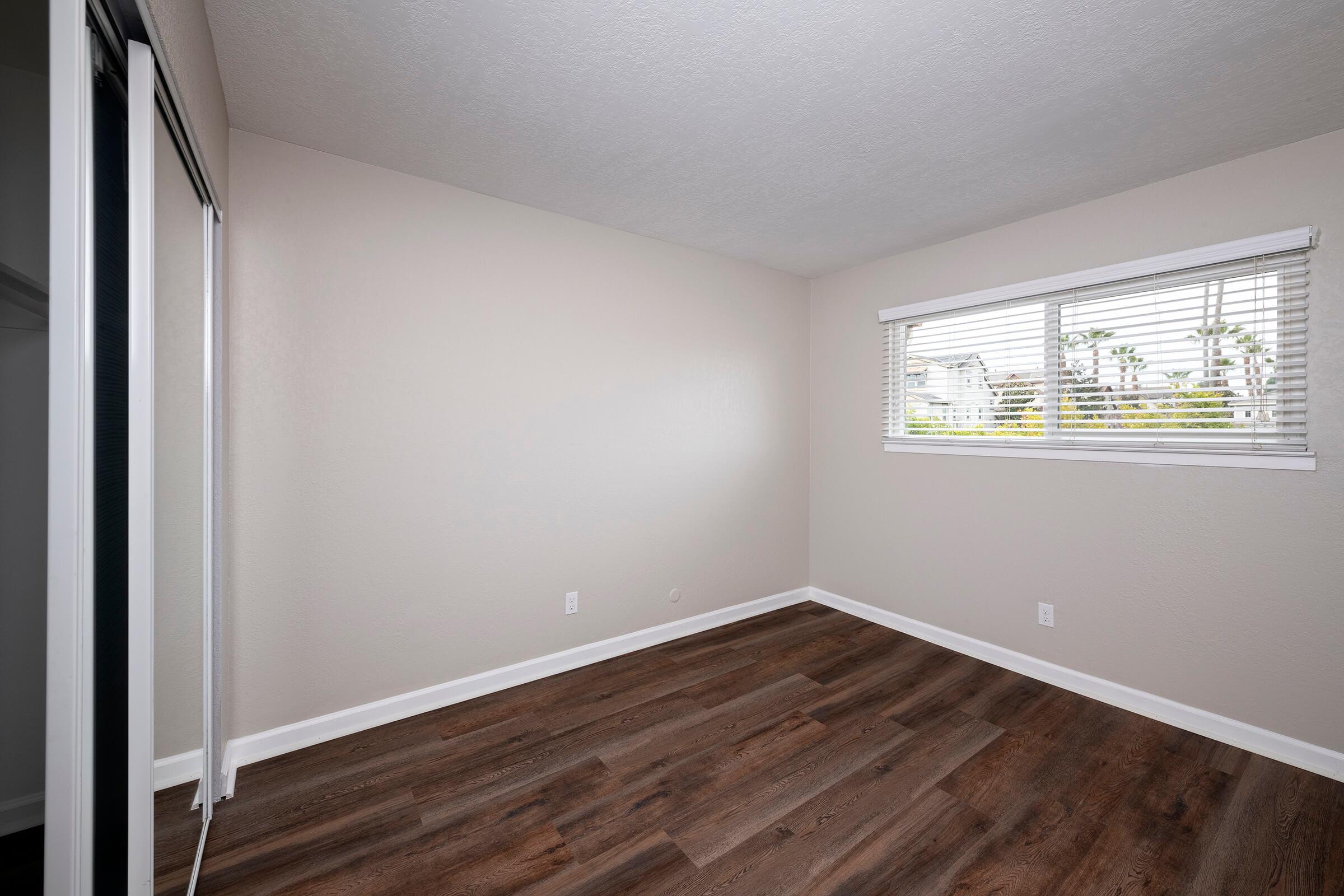 a room with a wooden floor