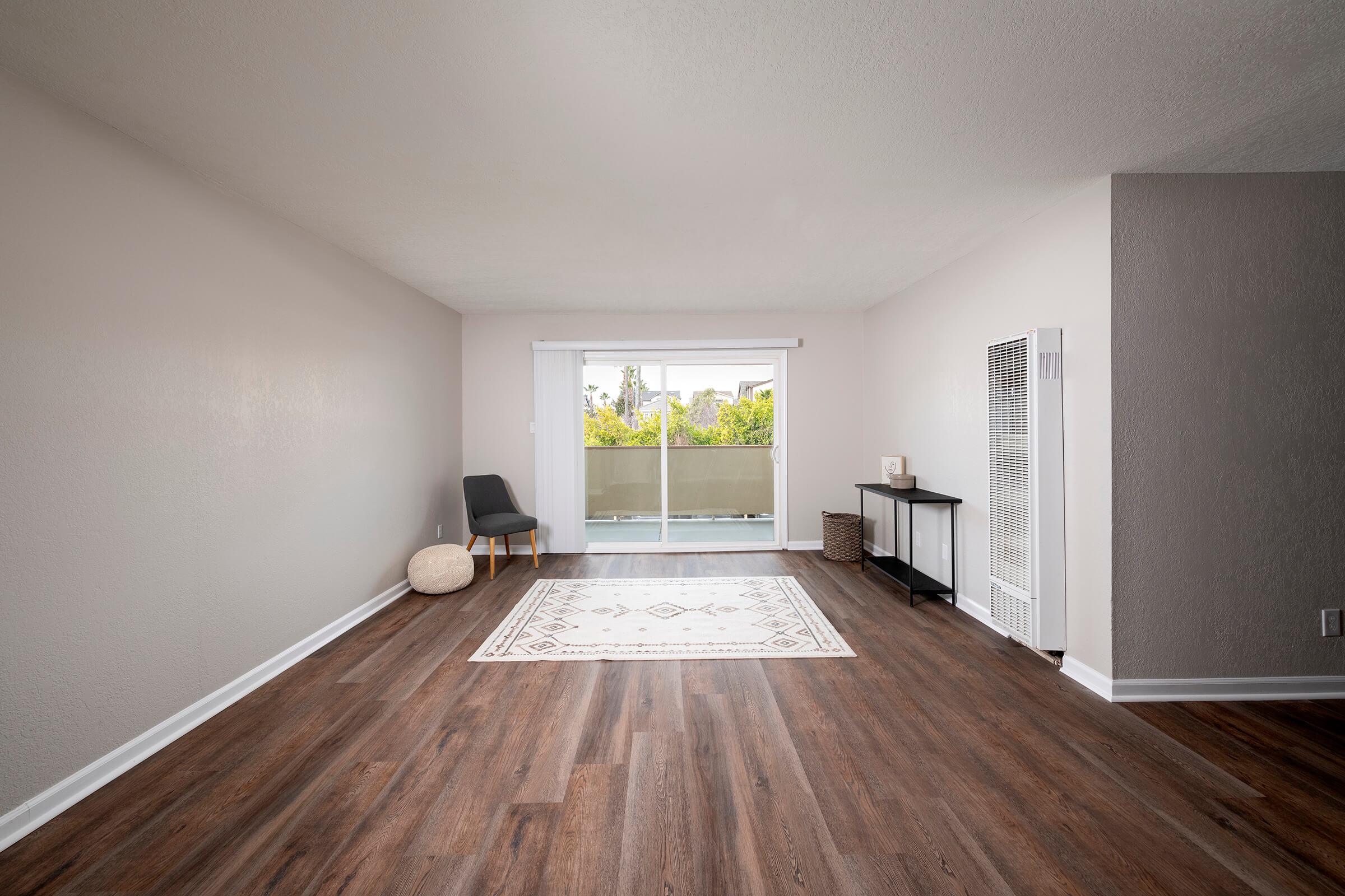 a room with a wooden floor