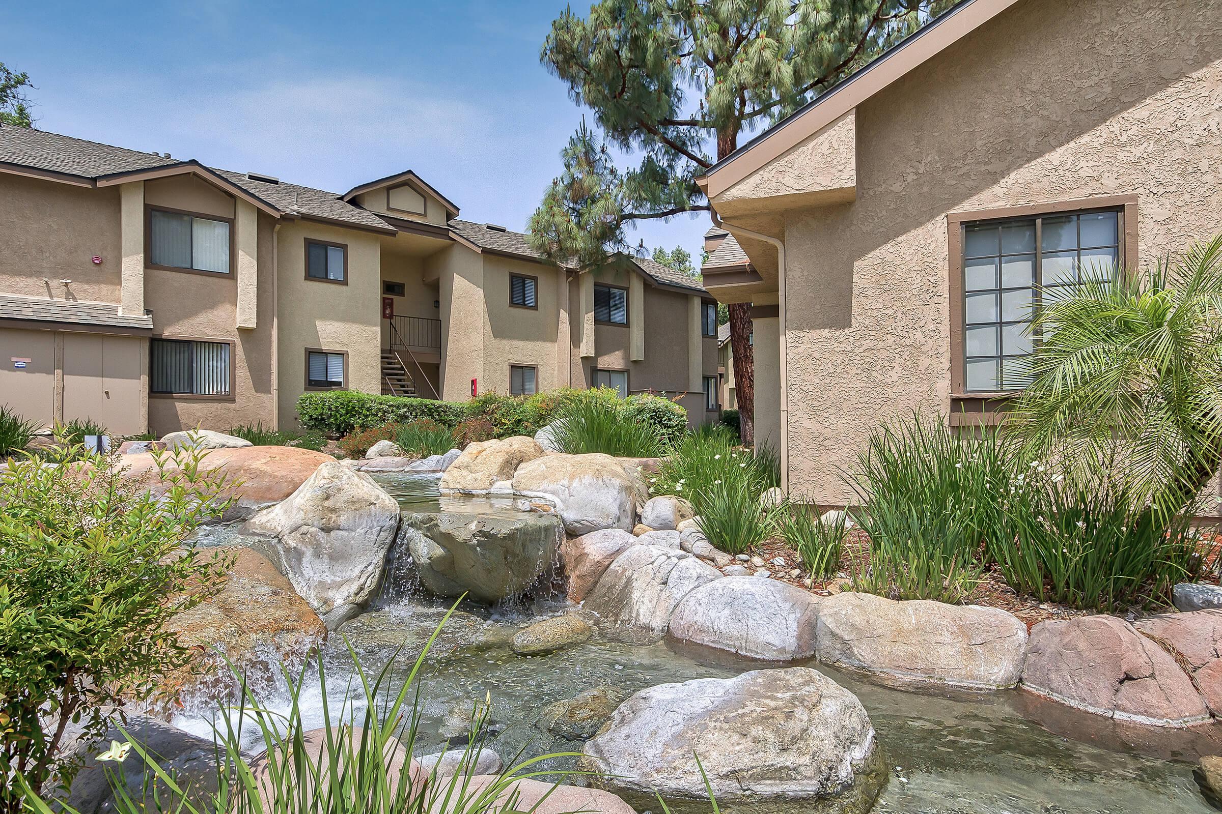 Mountain Springs Apartment Homes water feature