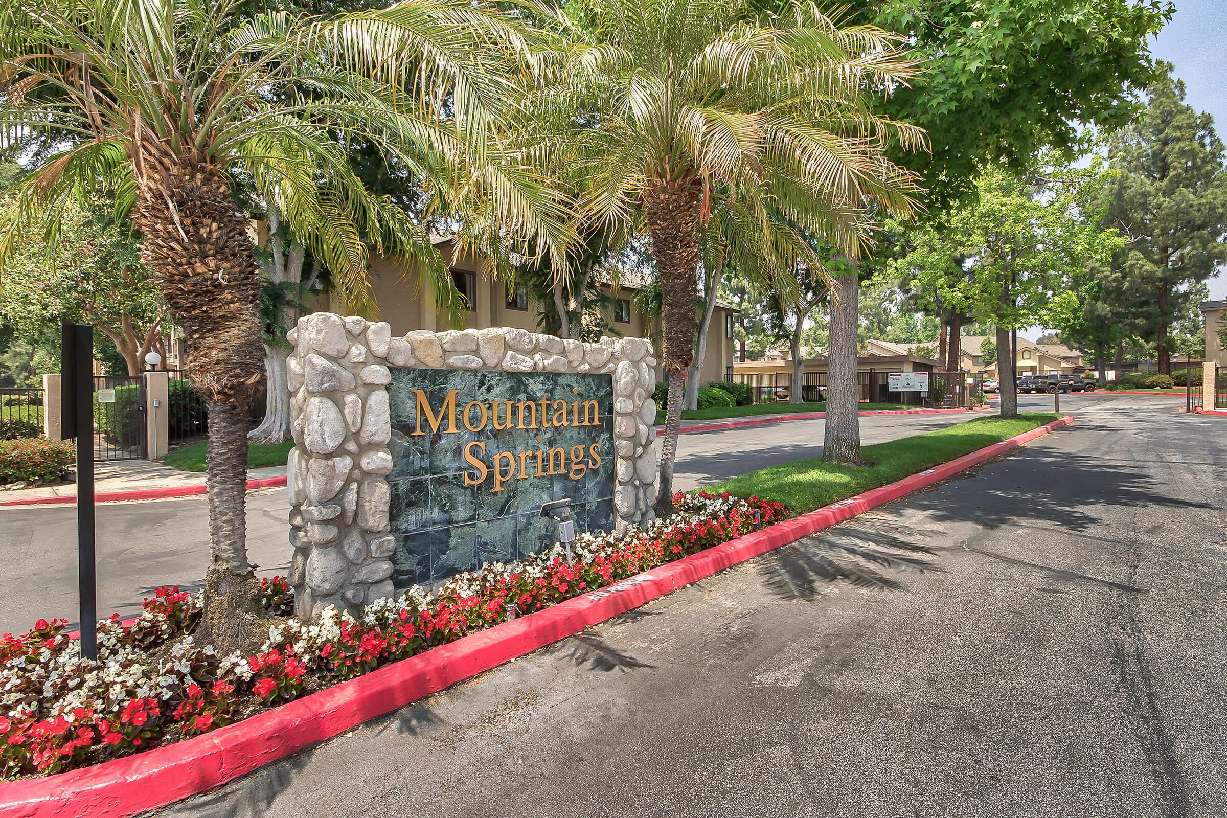 Mountain Springs Apartment Homes monument sign