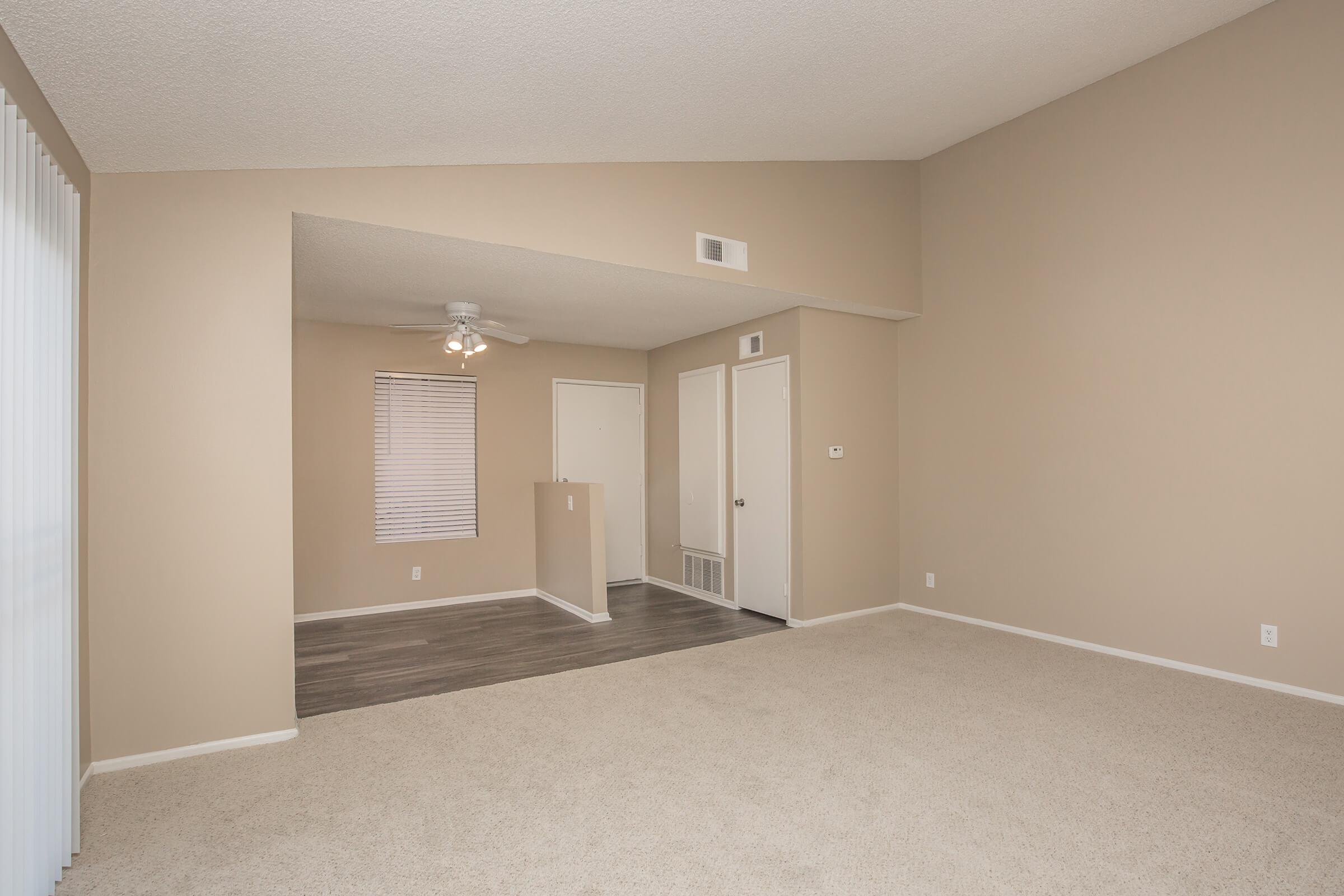 Carpeted living room