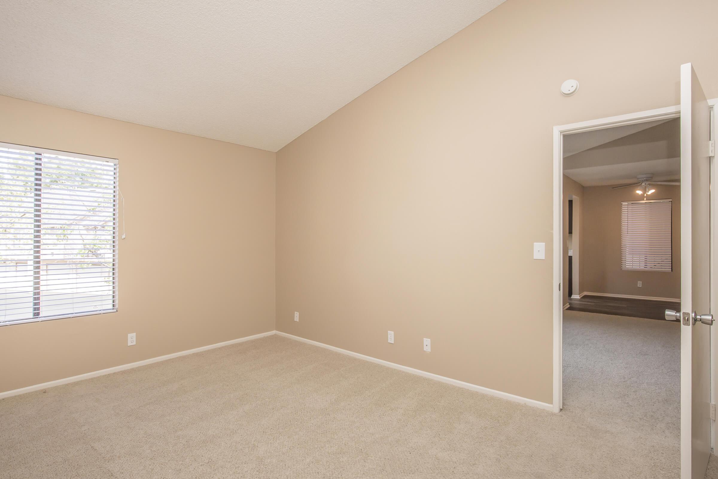 Bedroom with carpet