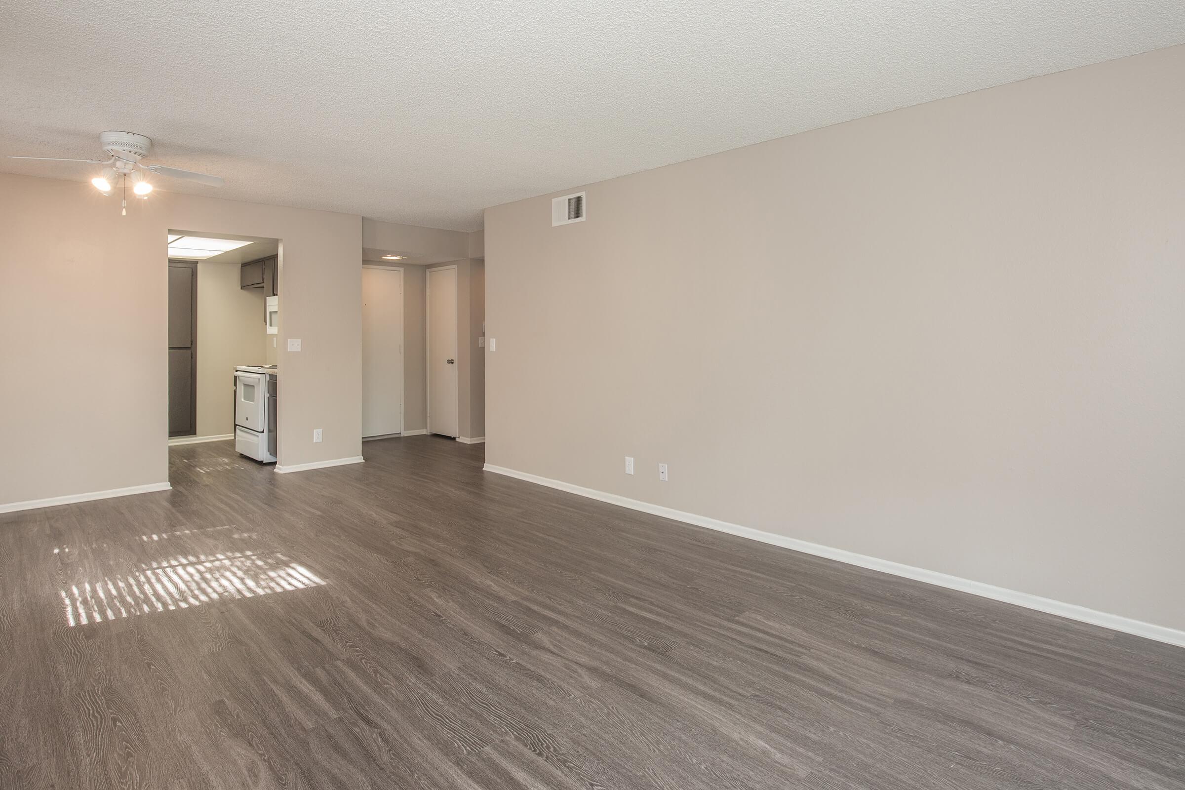 Living room with wooden floors