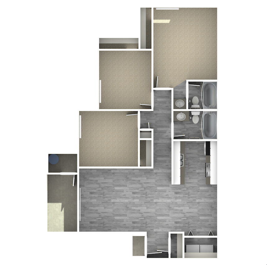 3-Bedroom Floor Plan floor plan